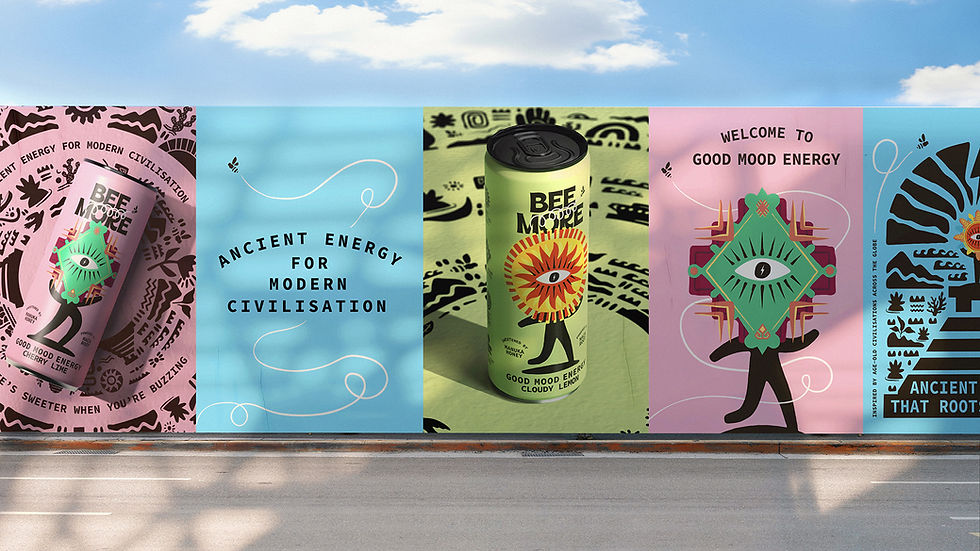 BeeMore out-of-home poster series, Ancient Energy for Modern Civilisation