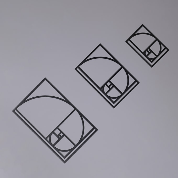 1.618 Golden Ratio Paperclip product design sizing variants lineup