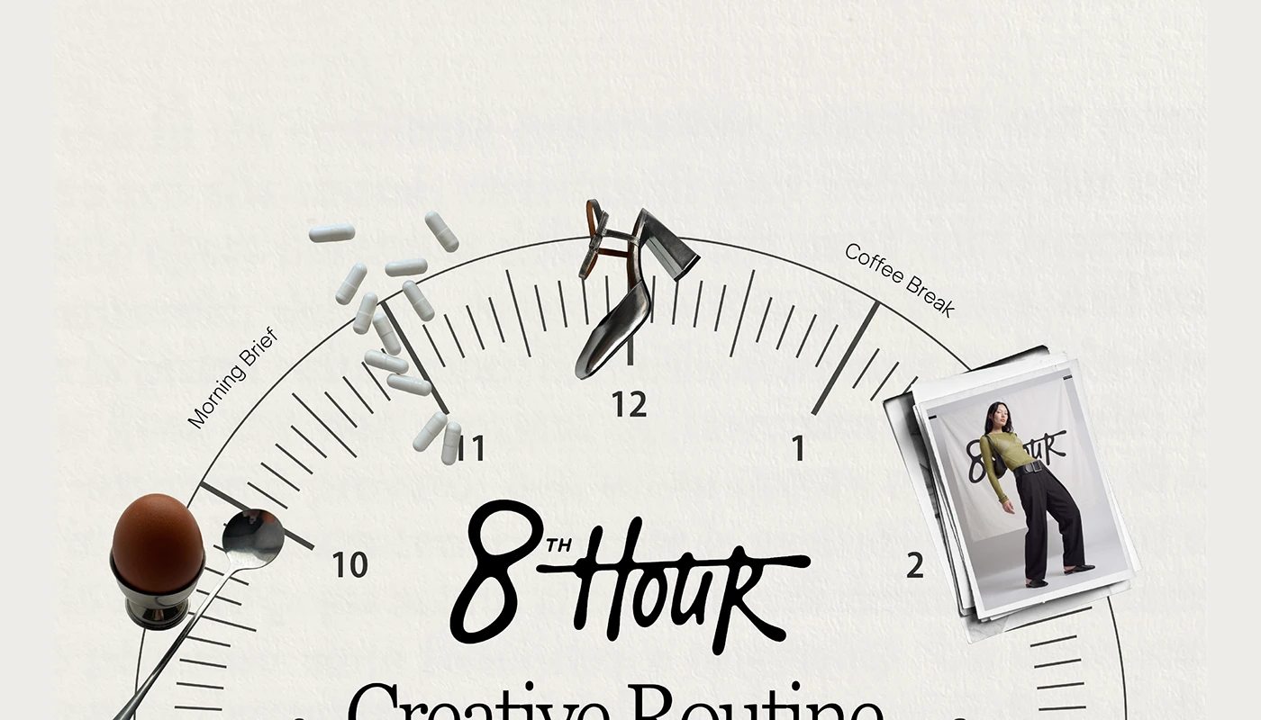 8th Hour creative routine schedule dial branding layout