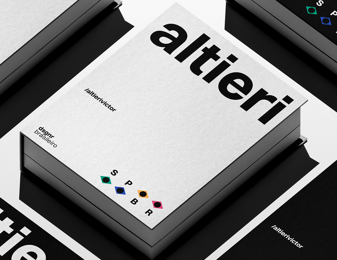 Activos de diseño de marca de la marca Altieri Victor