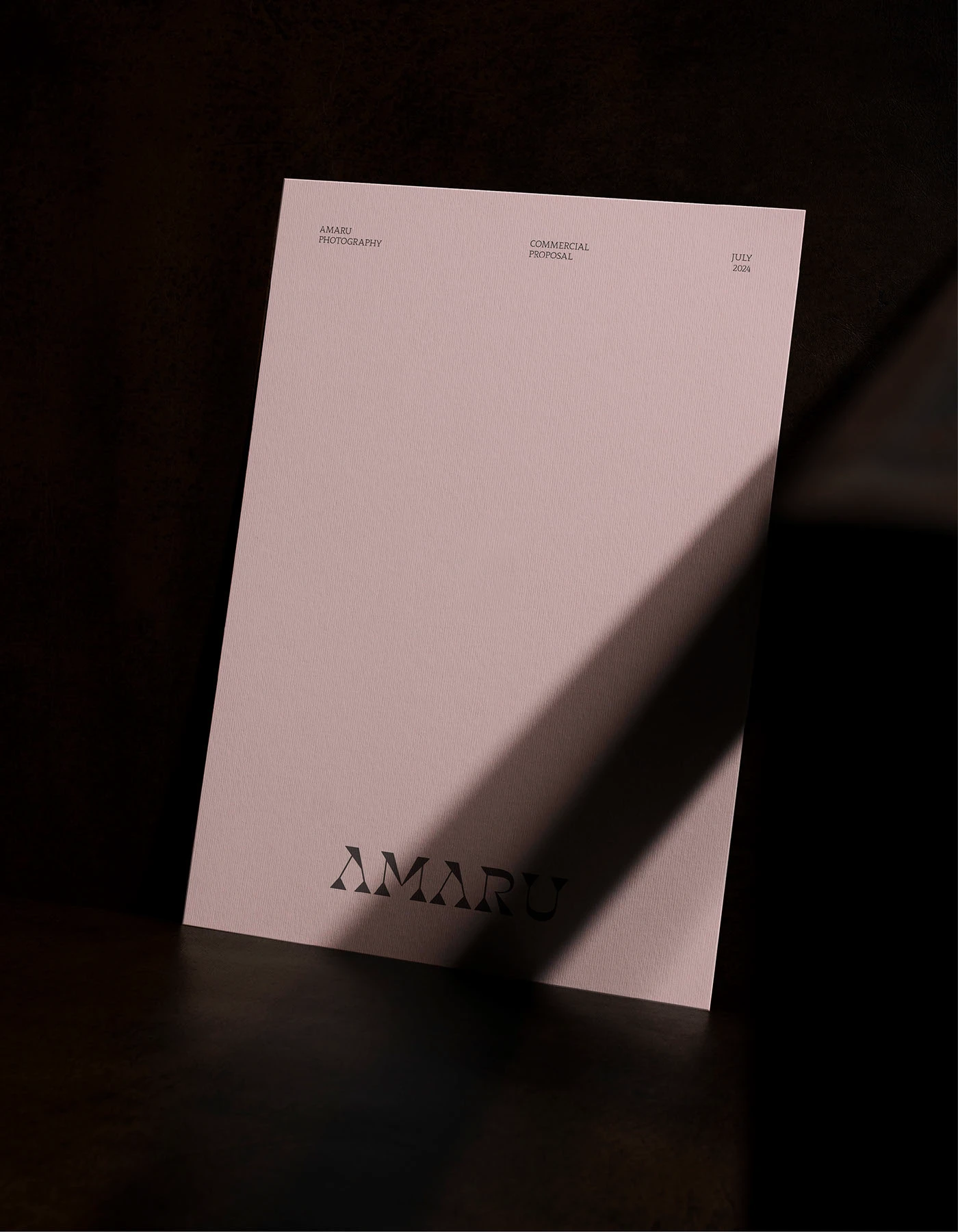 Amaru Photography Brand Identity and Editorial Design