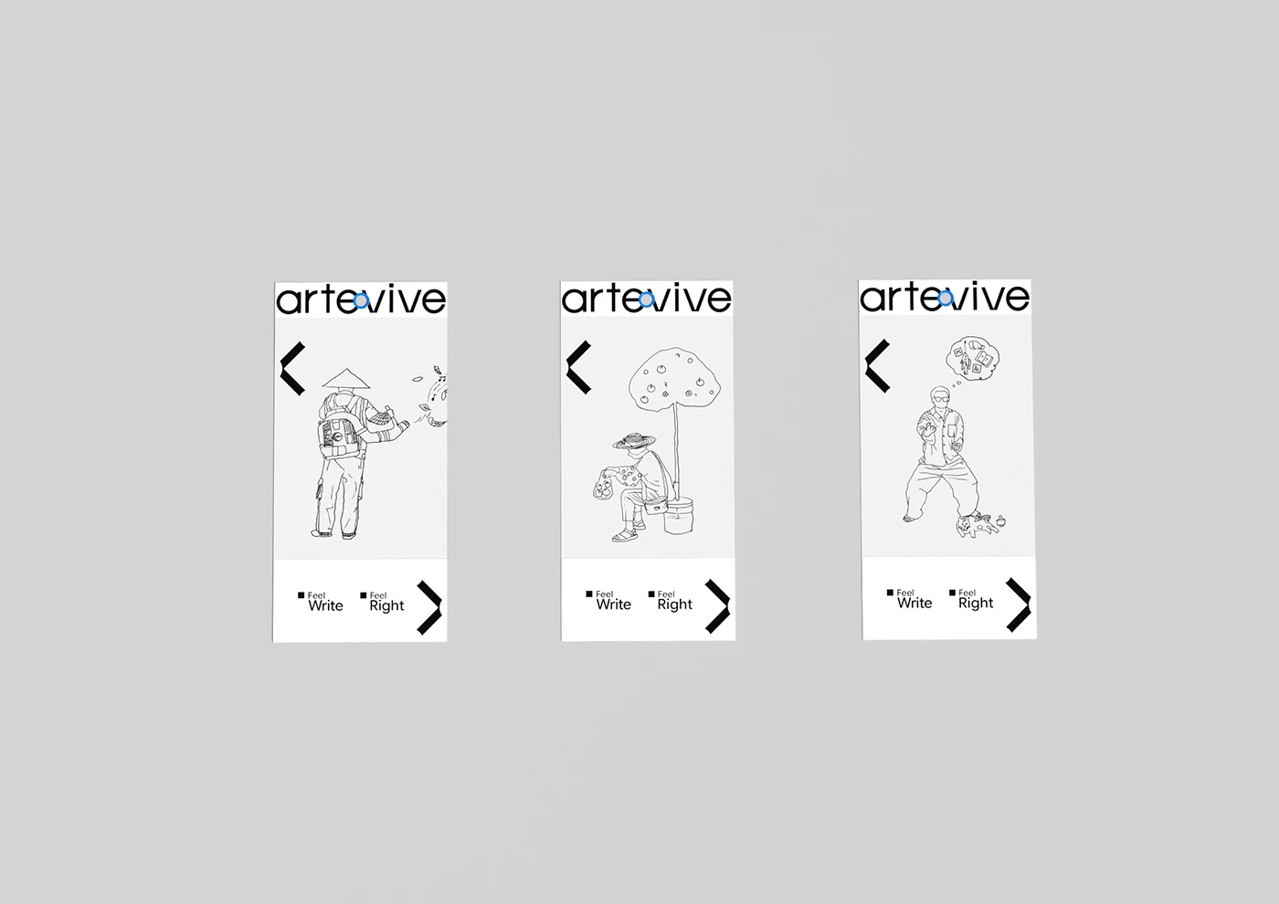 Artevive Rebranding Design branding mobile app UI mockup