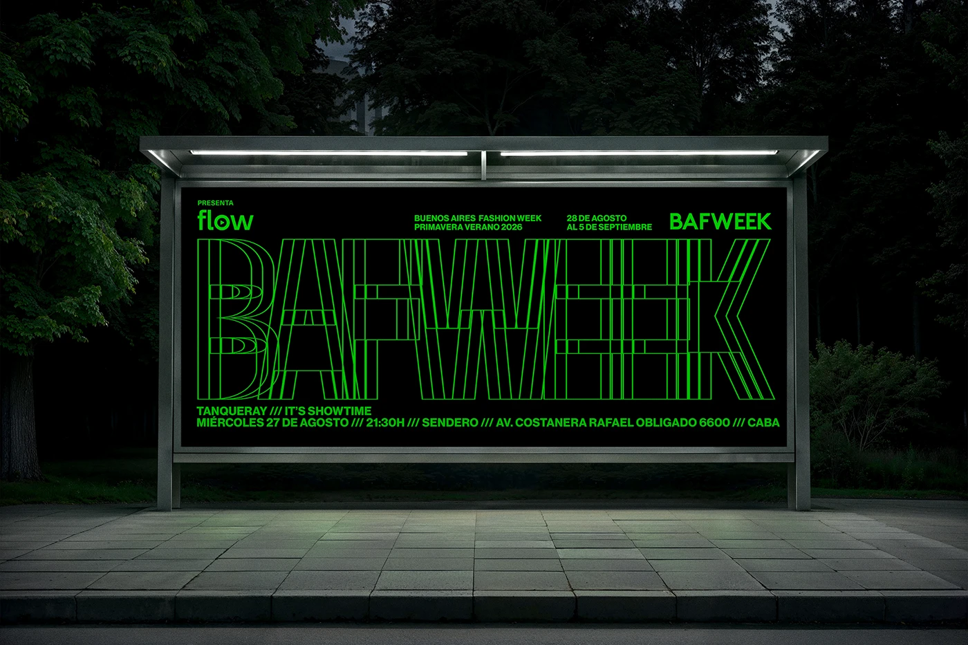 Detalles de los activos de diseño de marca BAFWEEK SS26 4