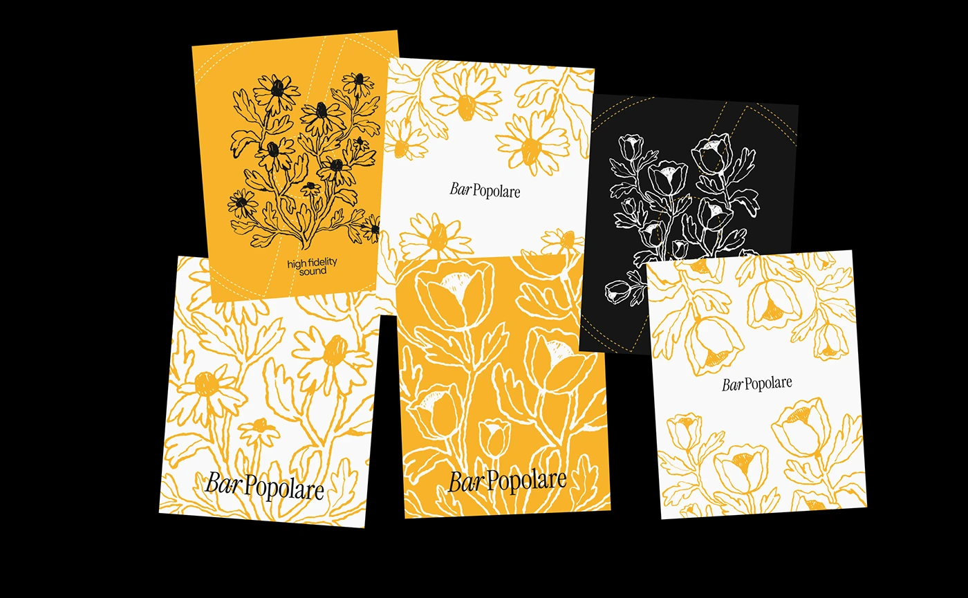 Bar Popolare branding identity detail 9
