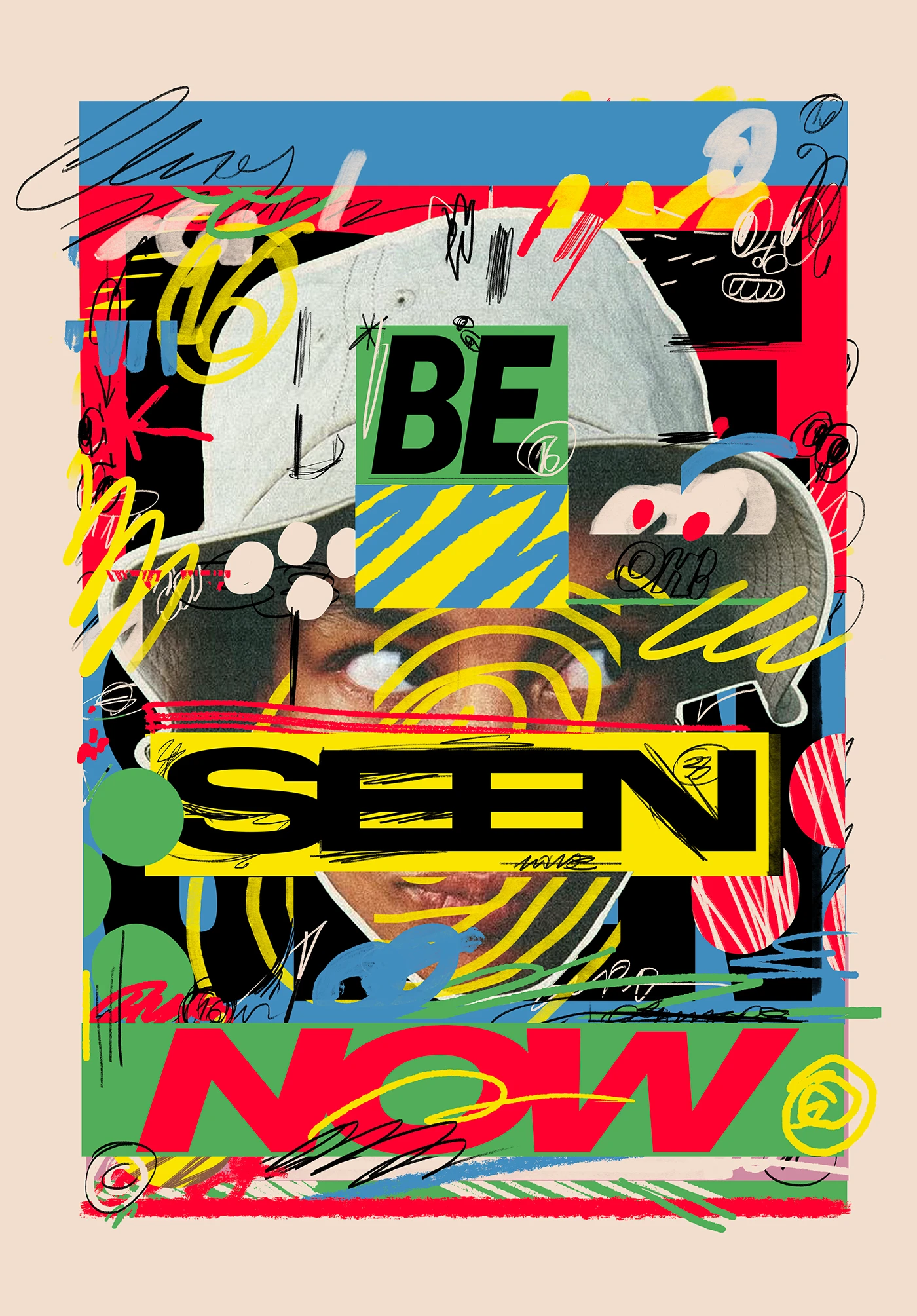 BE SEEN branding color system design