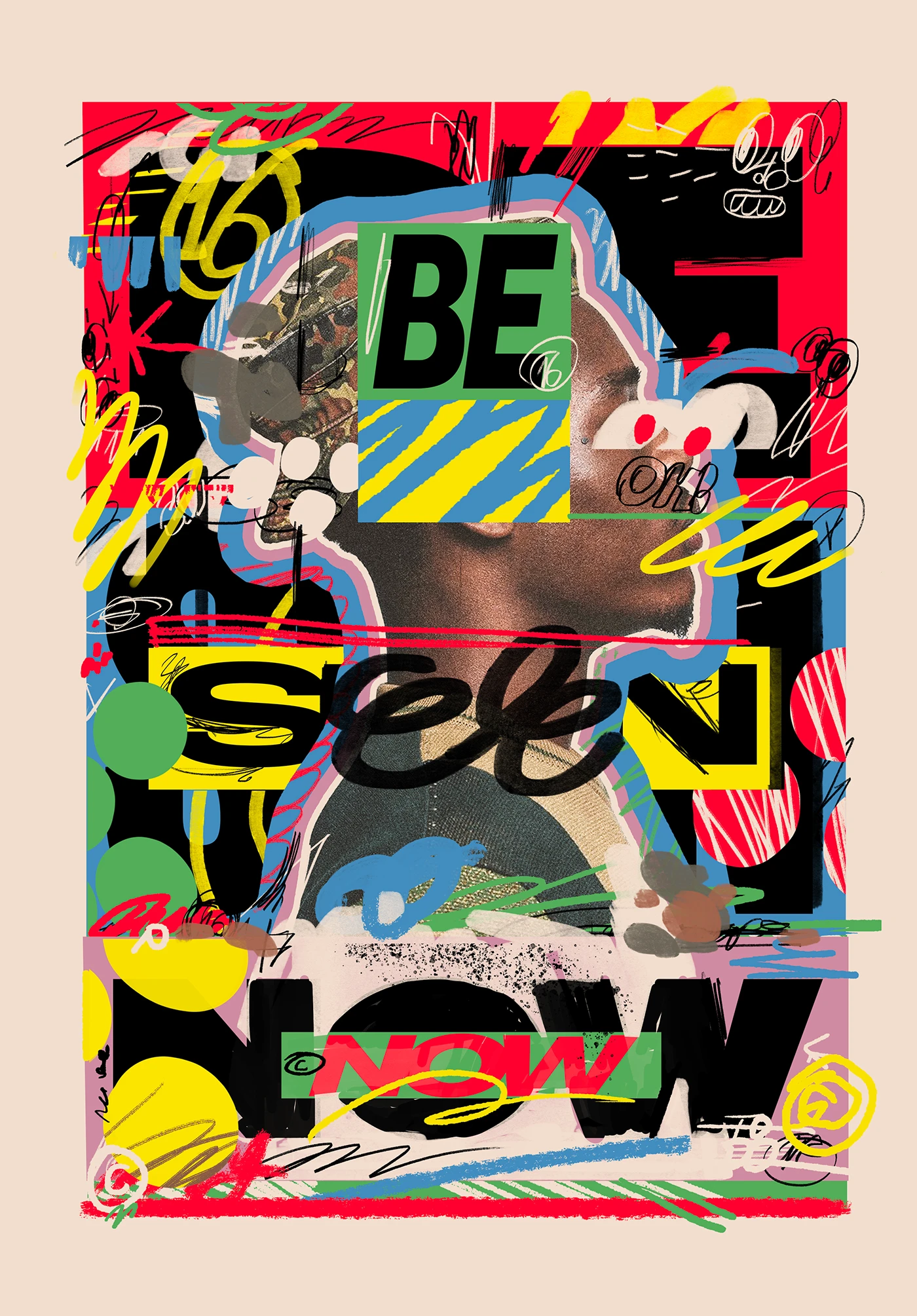 BE SEEN branding packaging graphics layout