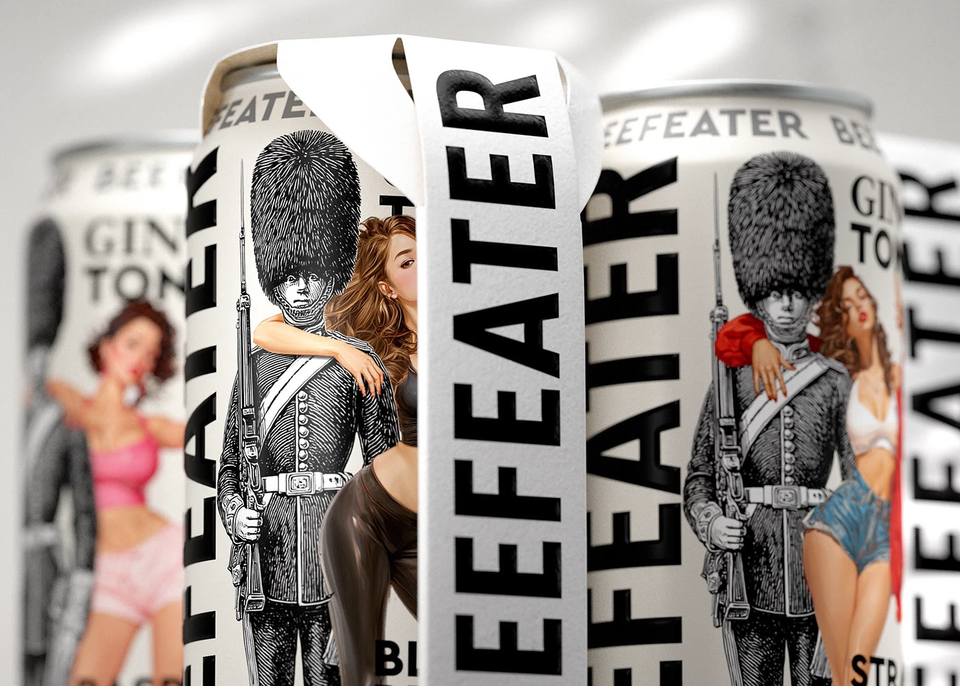 Beefeater branding color system design