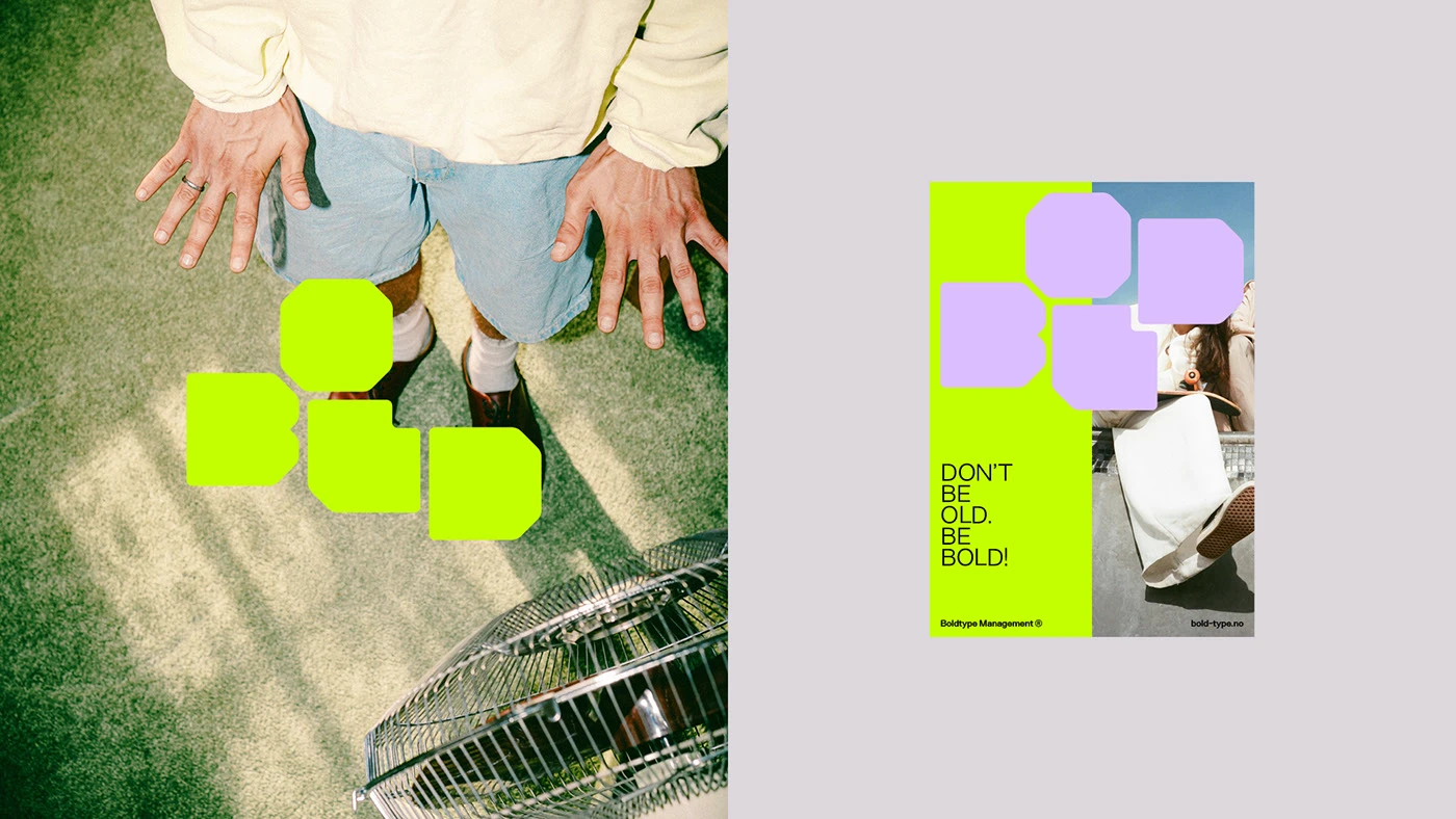 Boldtype Management branding stationery cards spec layout