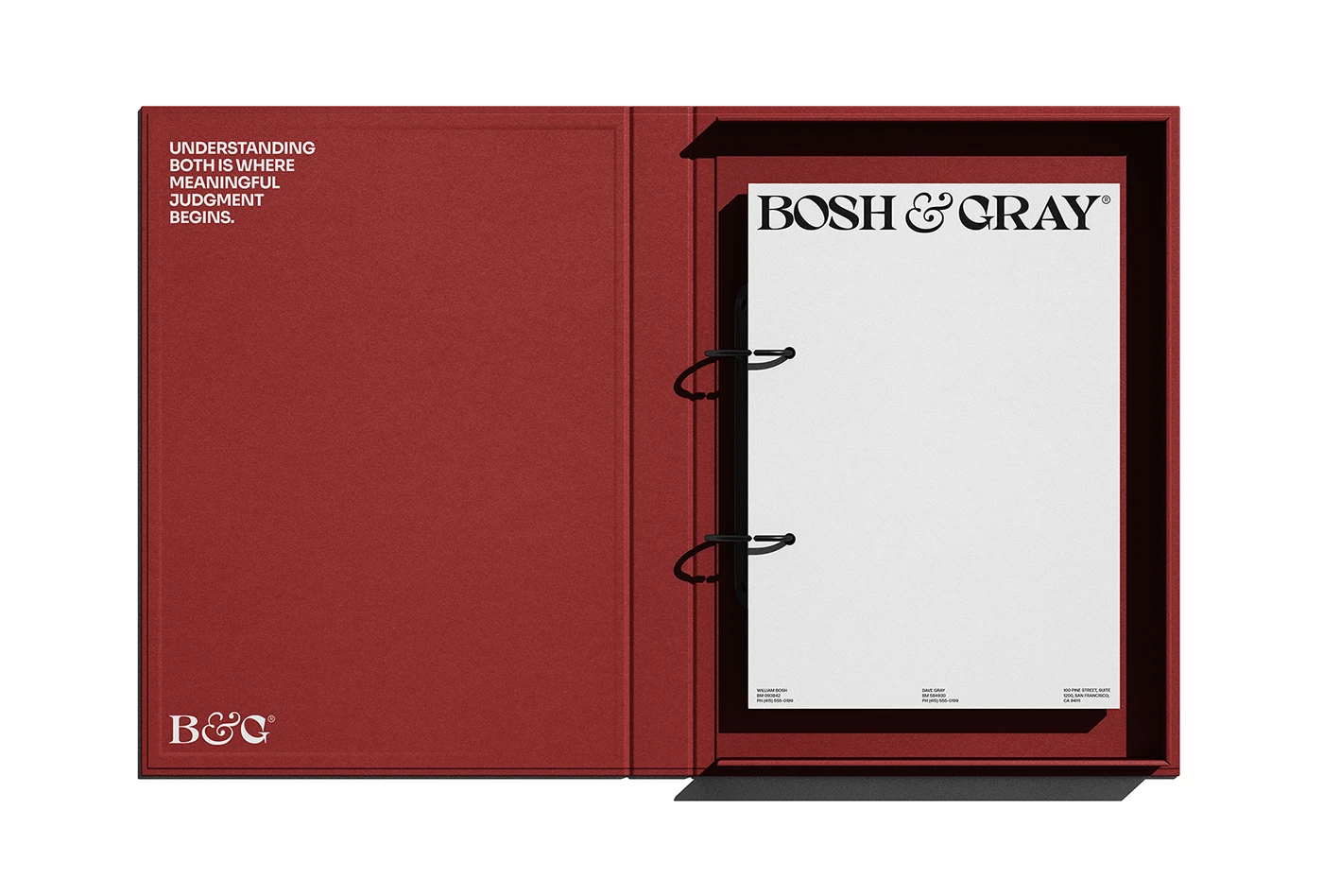 Bosh & Gray branding design asset detail 2