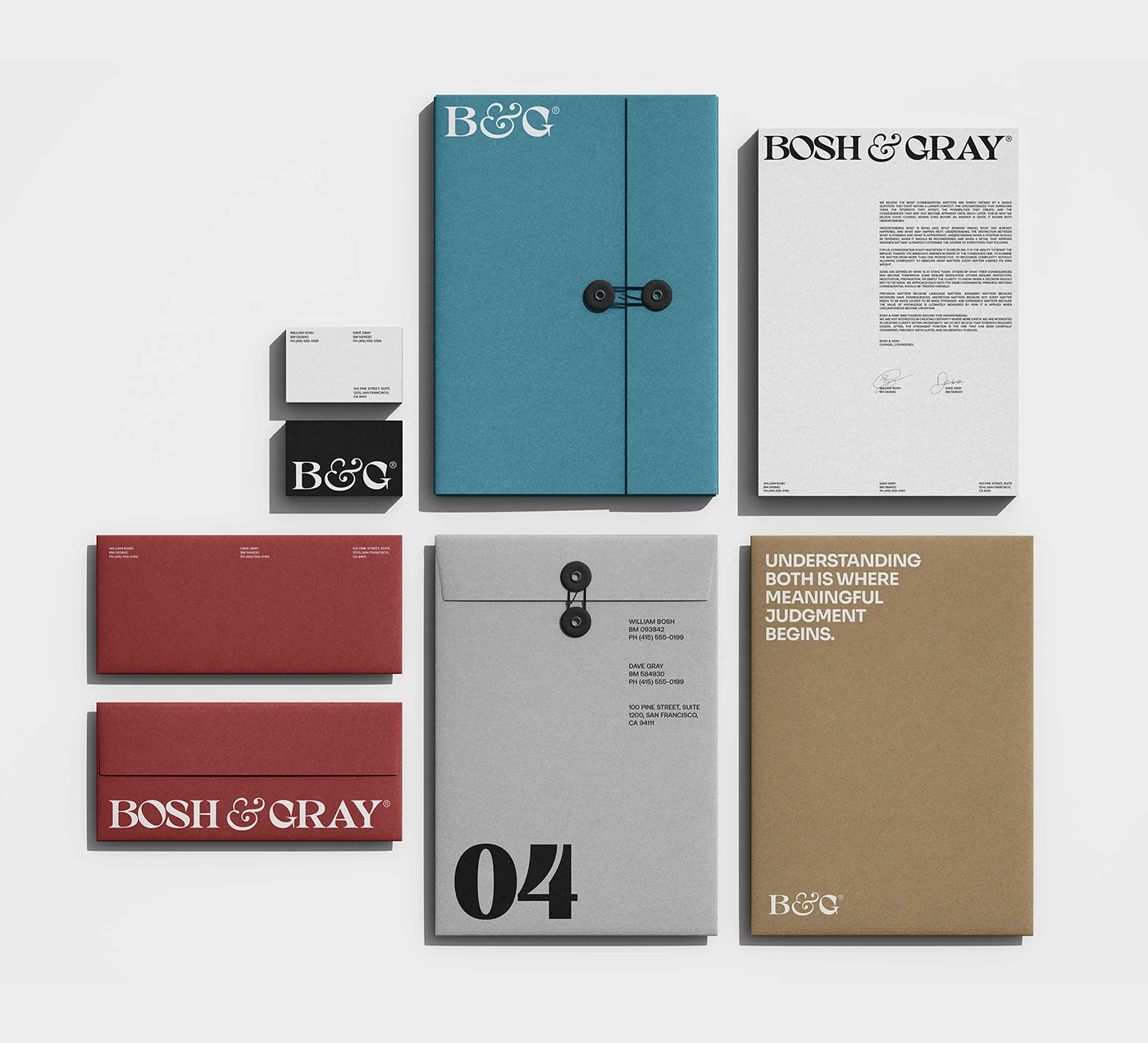 Bosh & Gray branding design asset detail 6
