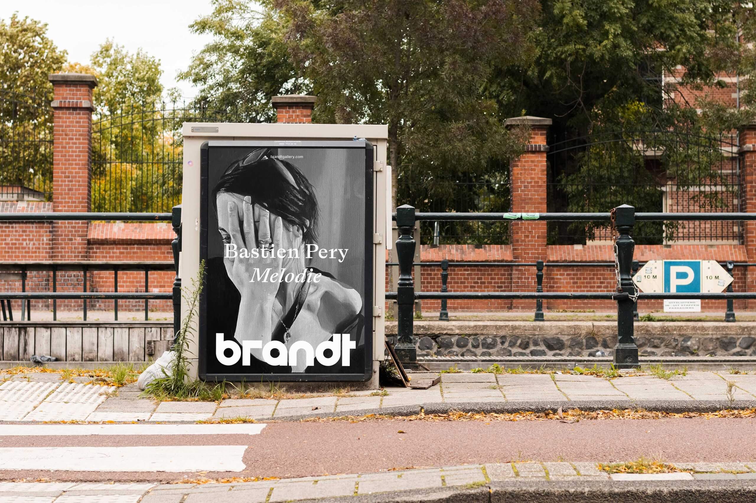 Brandt Gallery exhibition poster by Bureau Brandt with the show title set in ABC Laica