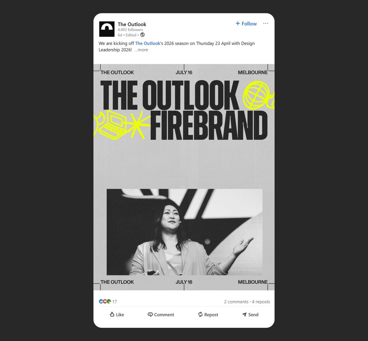 Detalles de tipografía de identidad de marca de Outlook Firebrand