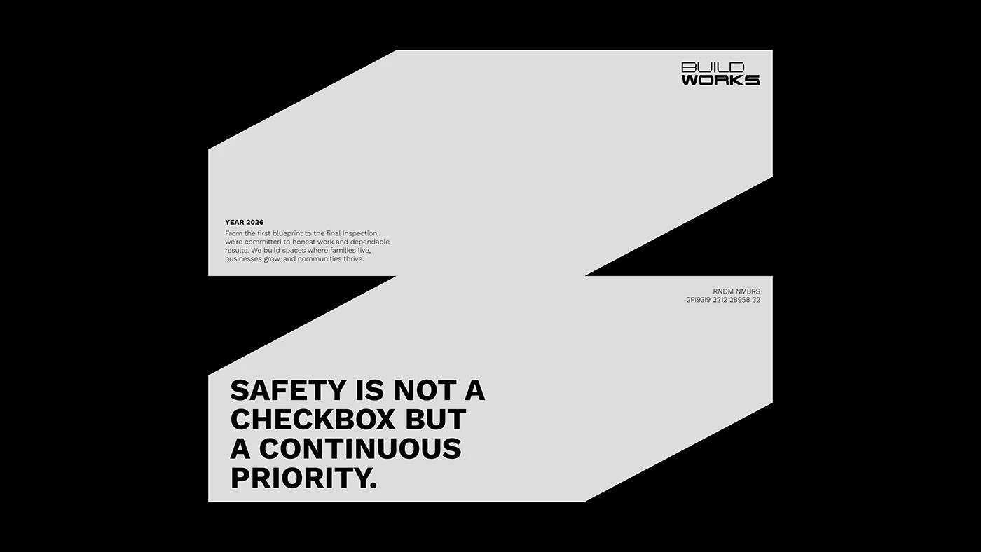 BUILDWORKS branding identity detail 3