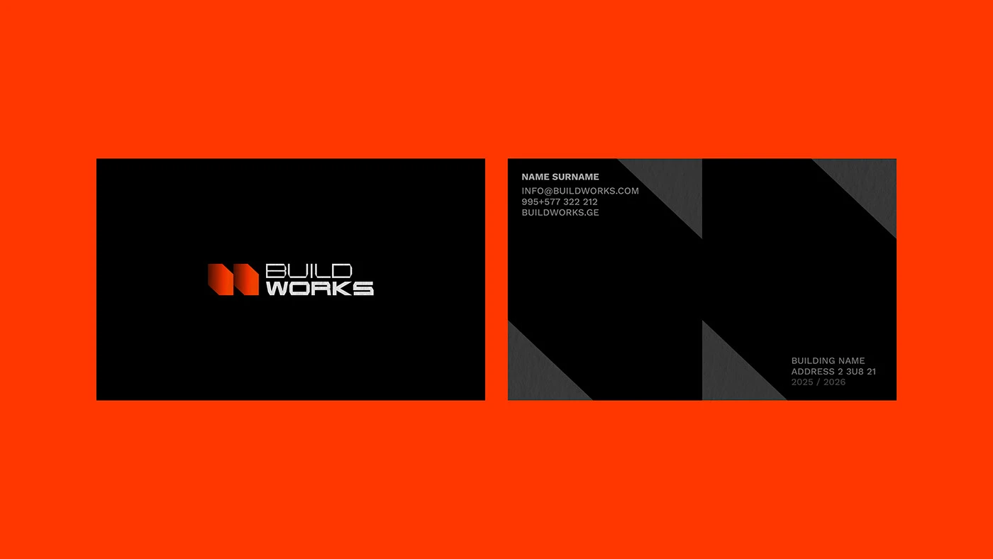 BUILDWORKS branding identity detail 4
