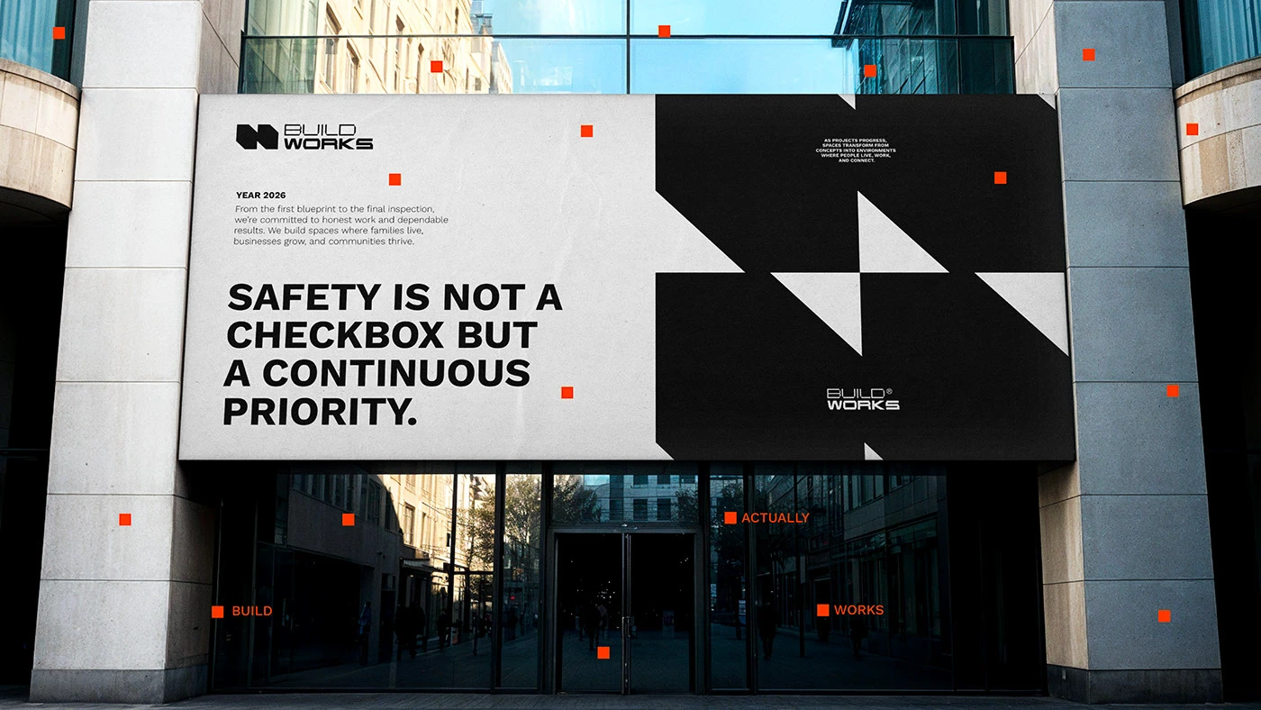 BUILDWORKS branding identity detail 8