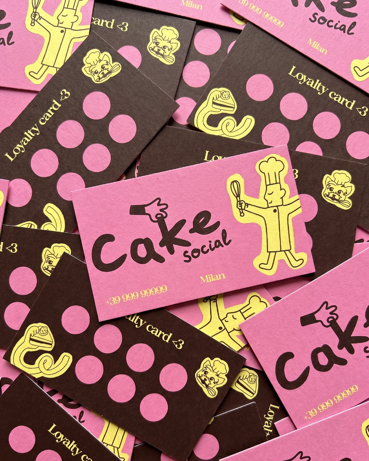 Mari Kvel Crafts Playful Bakery Branding for Cake Social