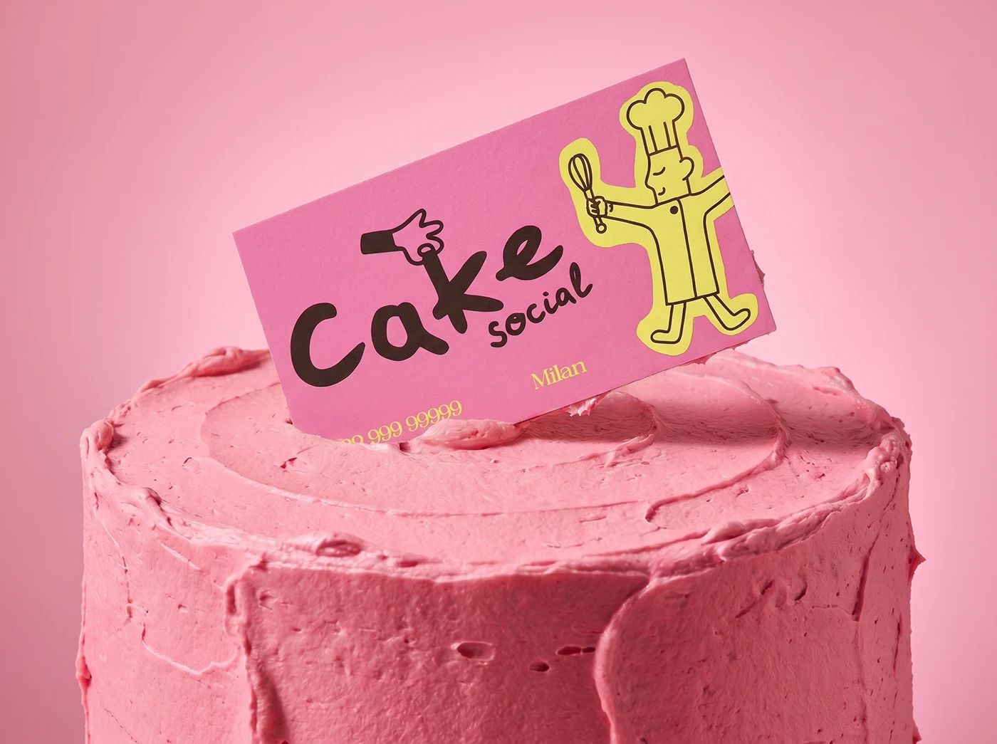 Mari Kvel Crafts Playful Bakery Branding for Cake Social