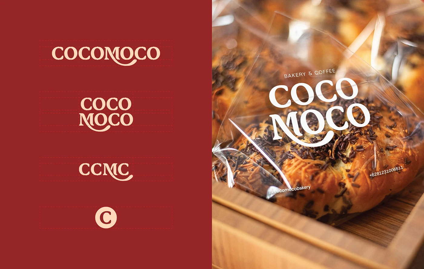 Tactile Bakery Branding for Cocomoco Identity System