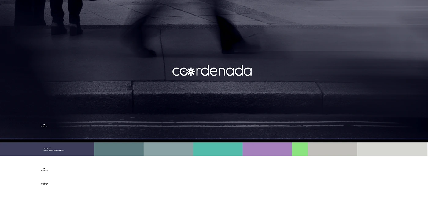 Coordenada branding identity detail 6