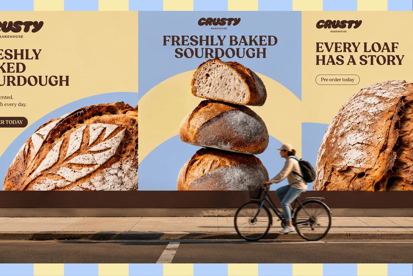 Activos de diseño de marca de Crusty Brand