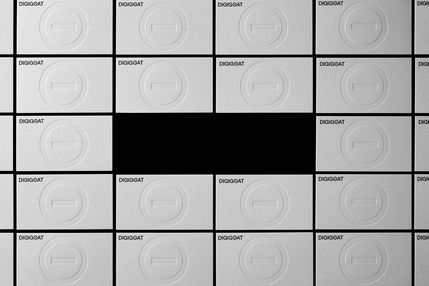 Digigoat branding business card specimen matrix