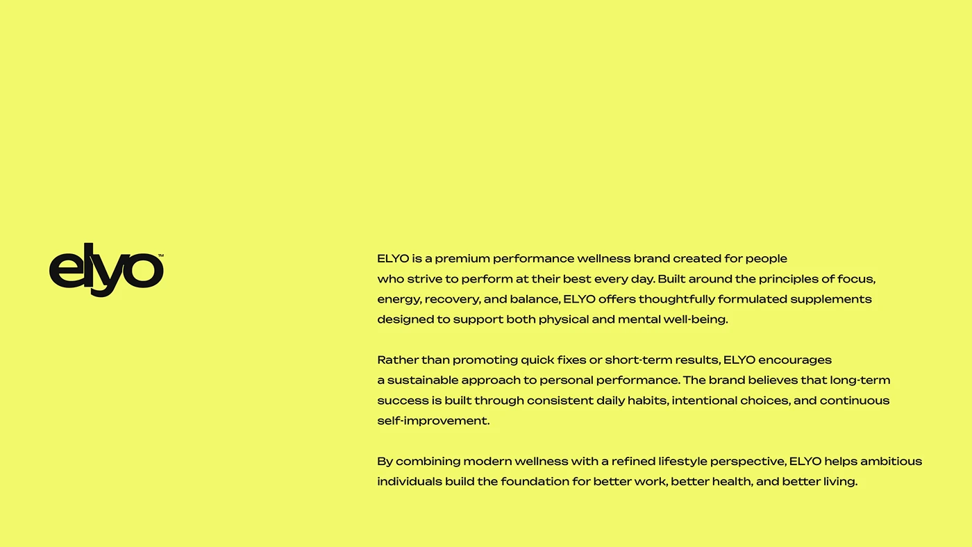 ELYO Brand Identity brand design asset detail branding