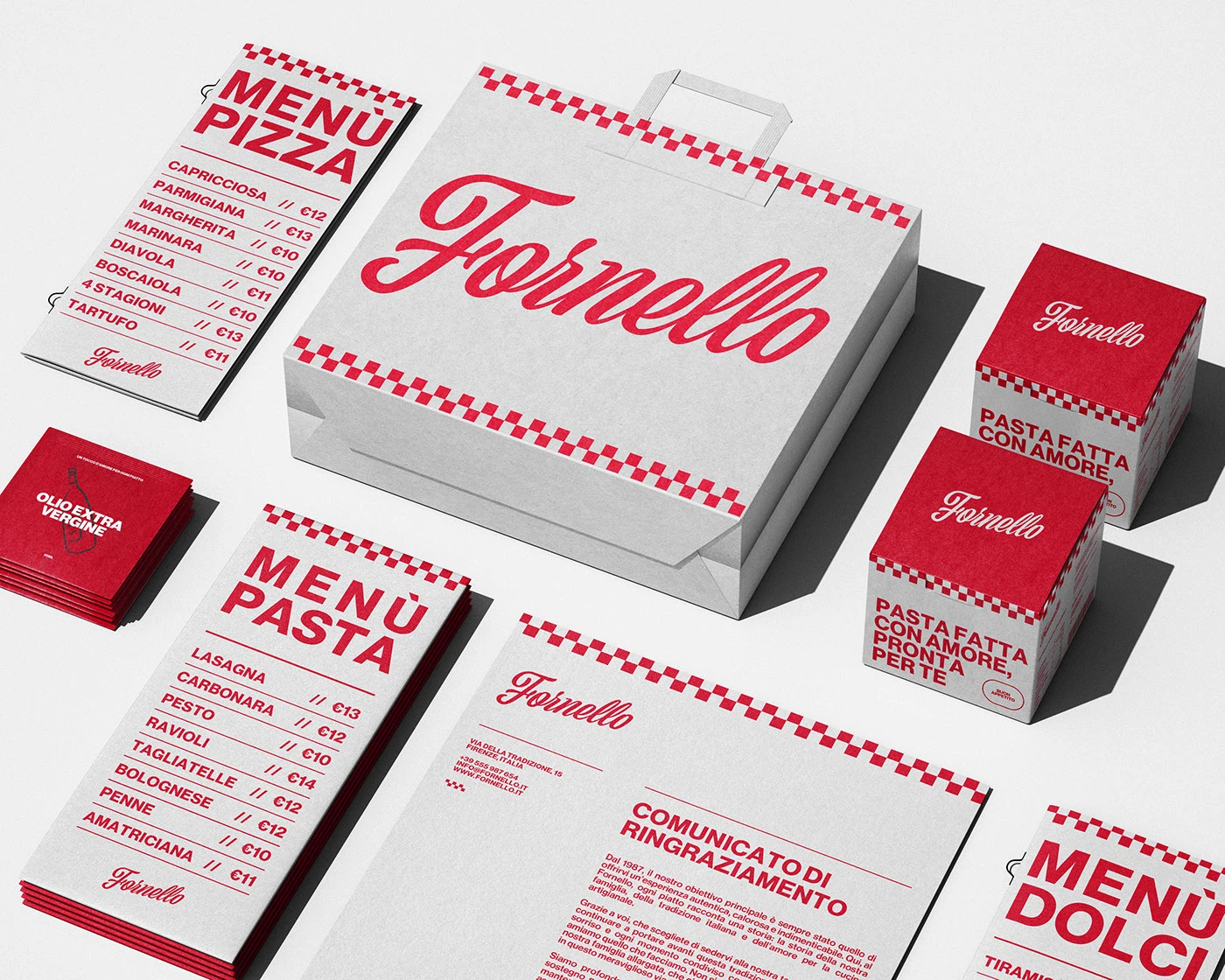 Minimalist Bakery Branding for Fornello Identity System