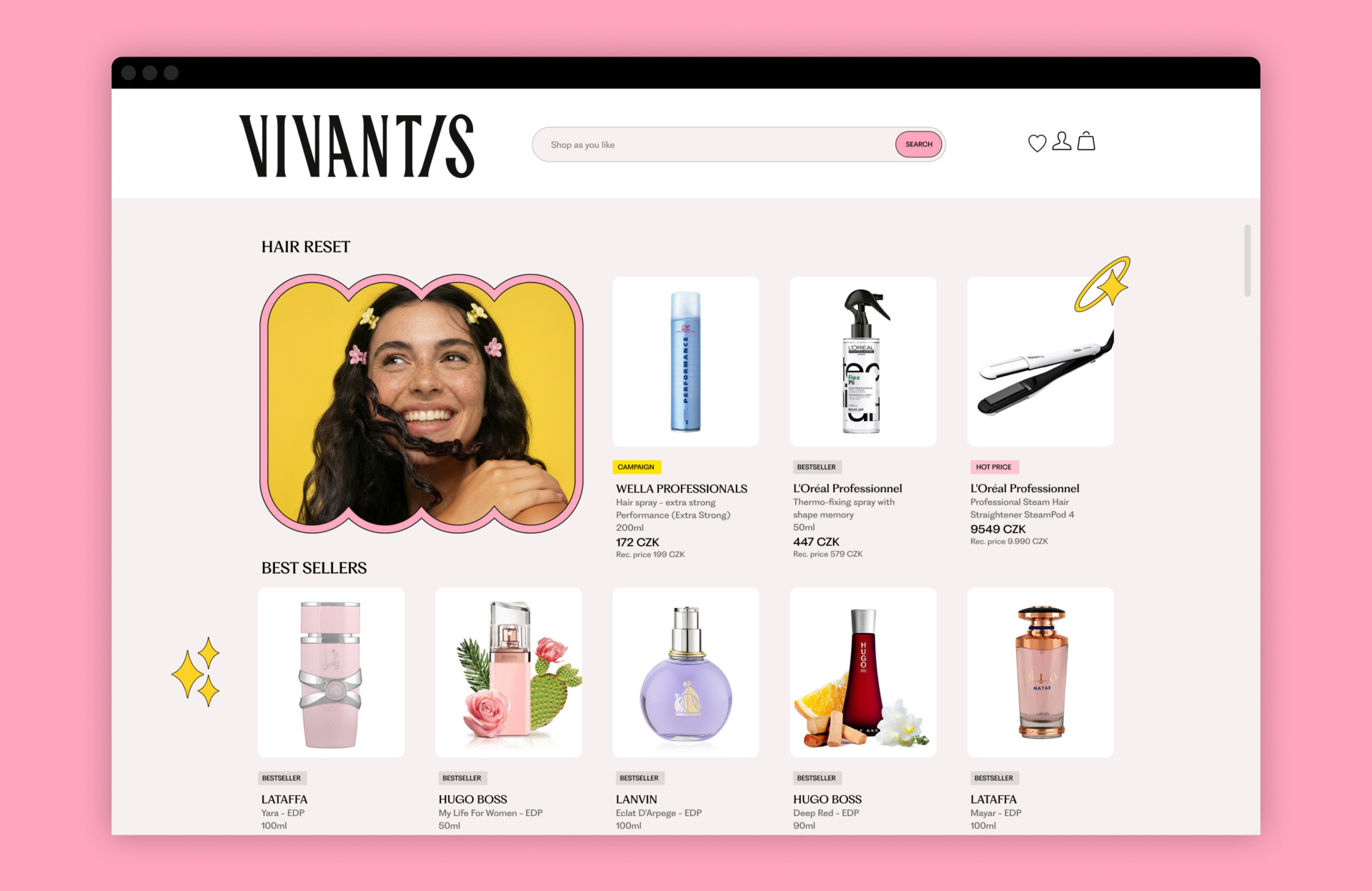 Vivantis desktop web store