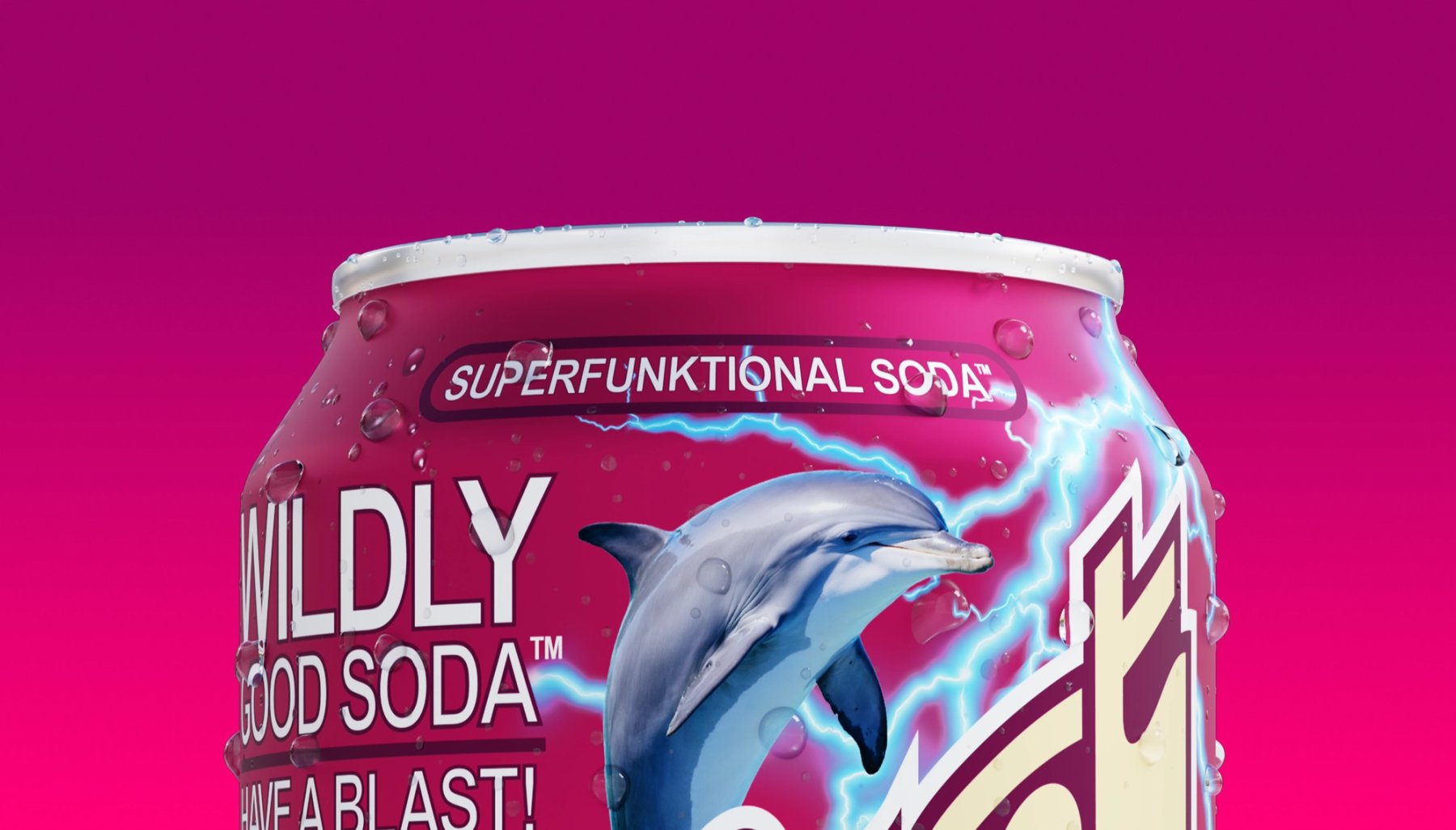 Fhirst Dr. Cherry Happy Place can macro with dolphin and Superfunktional Soda lockup
