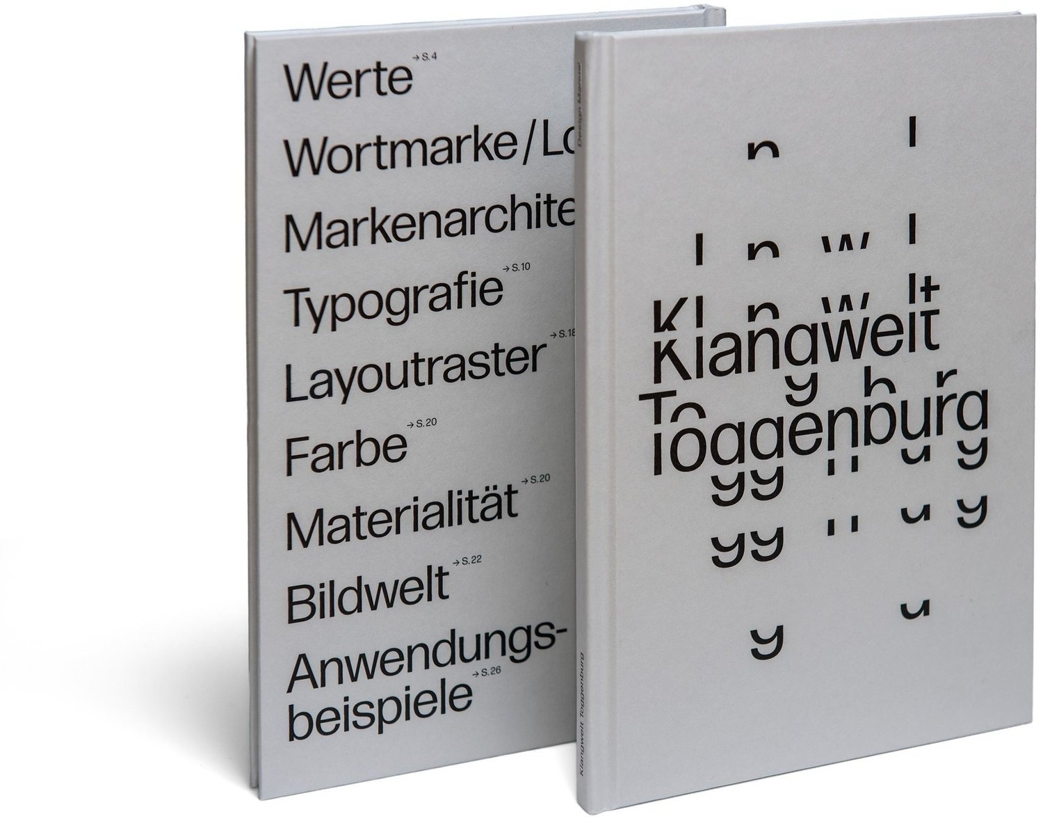 Klangwelt Toggenburg design manual volumes