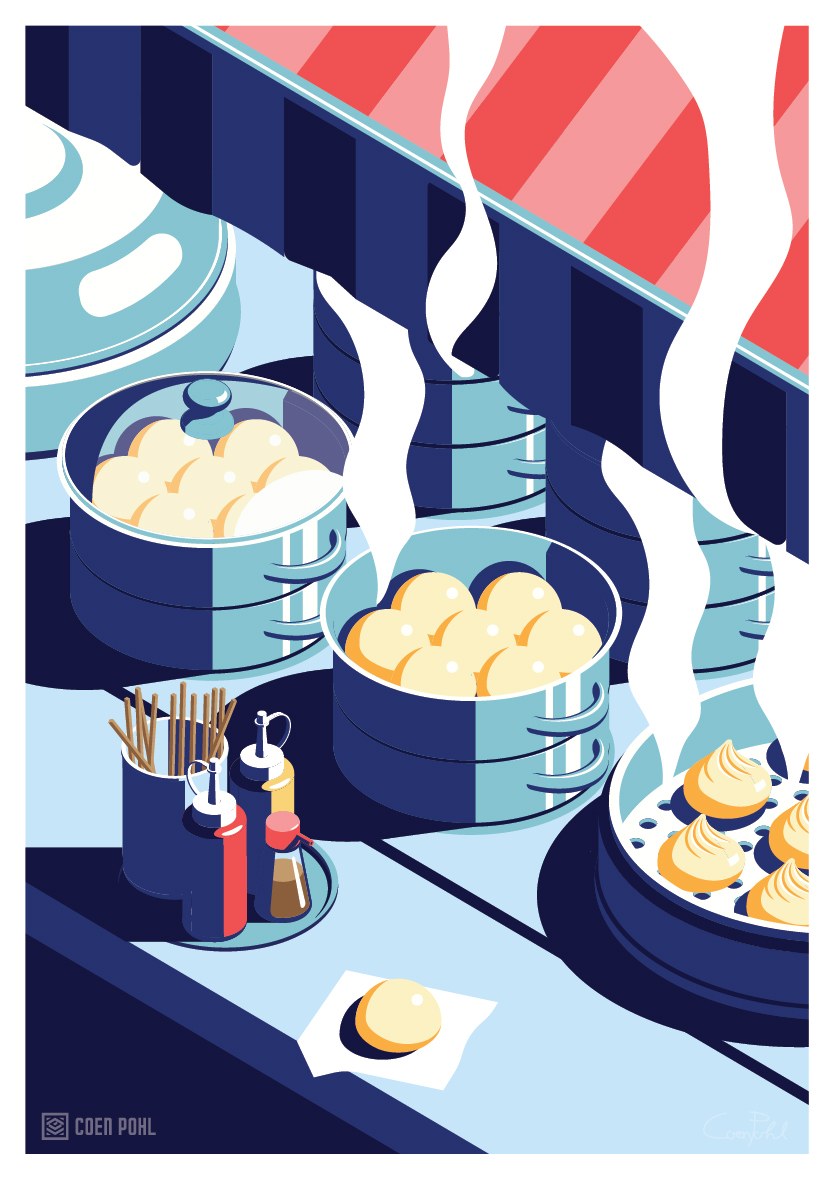 Sala de ordenadores, luz de neón, ilustración vectorial, serie de carteles, vida nocturna de Seúl