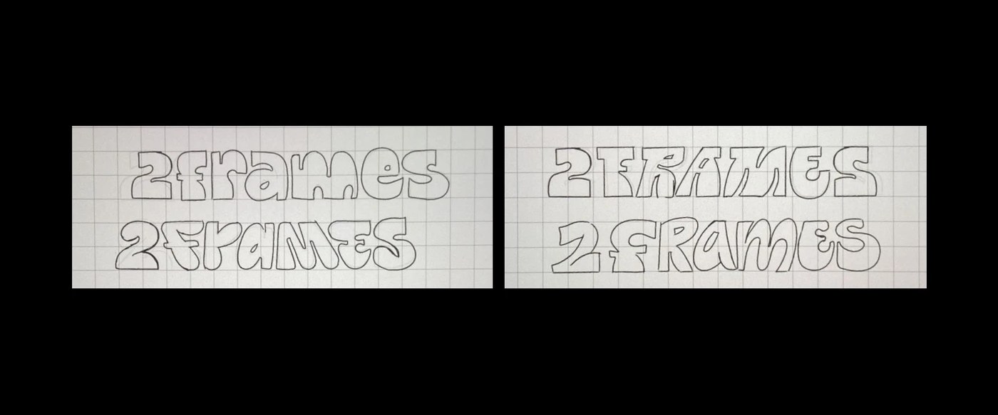 Typography Design: 2FRAMES by Bárbara Satler