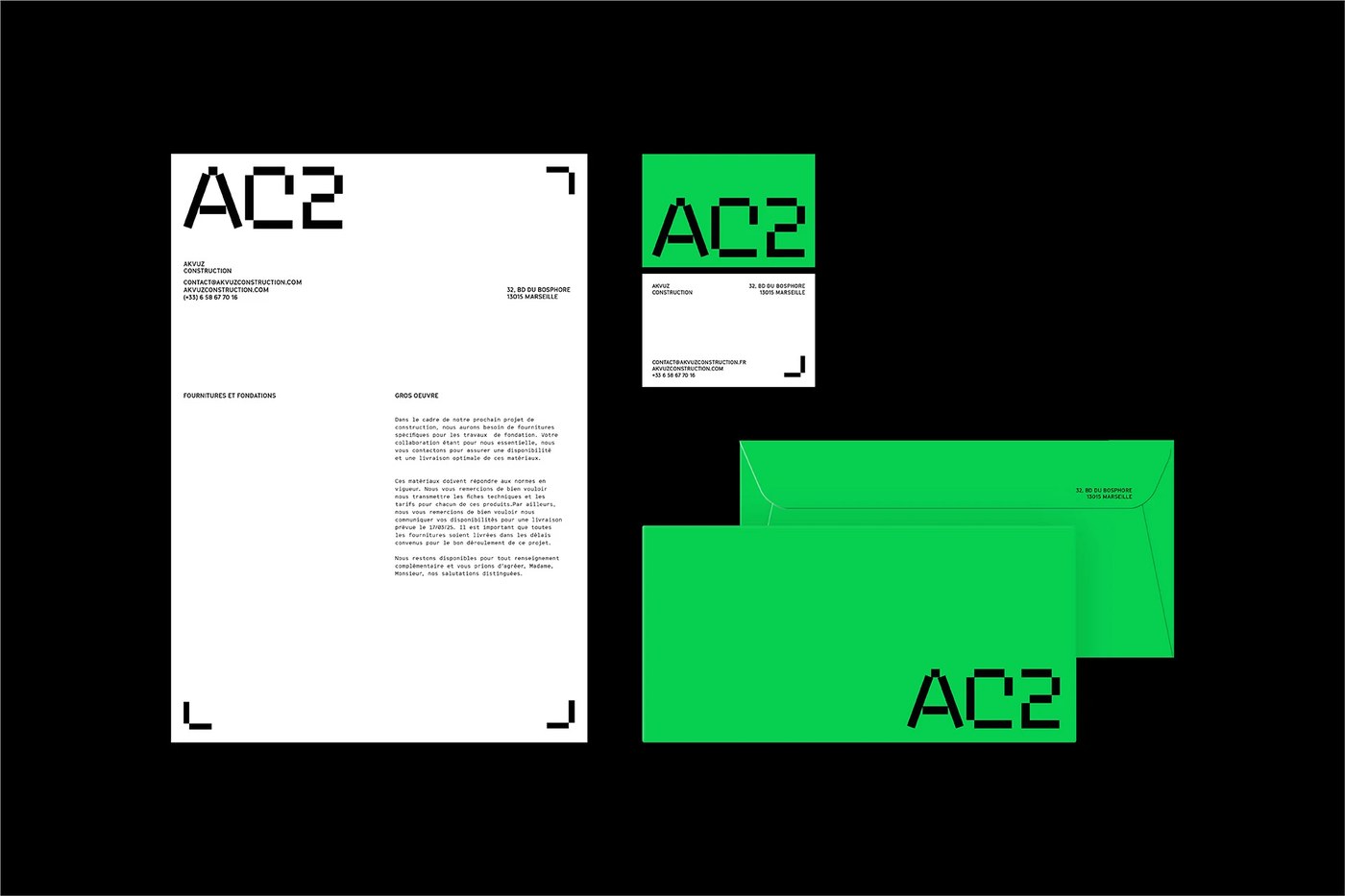 Brand Identity Design: AC2 by Studio Format