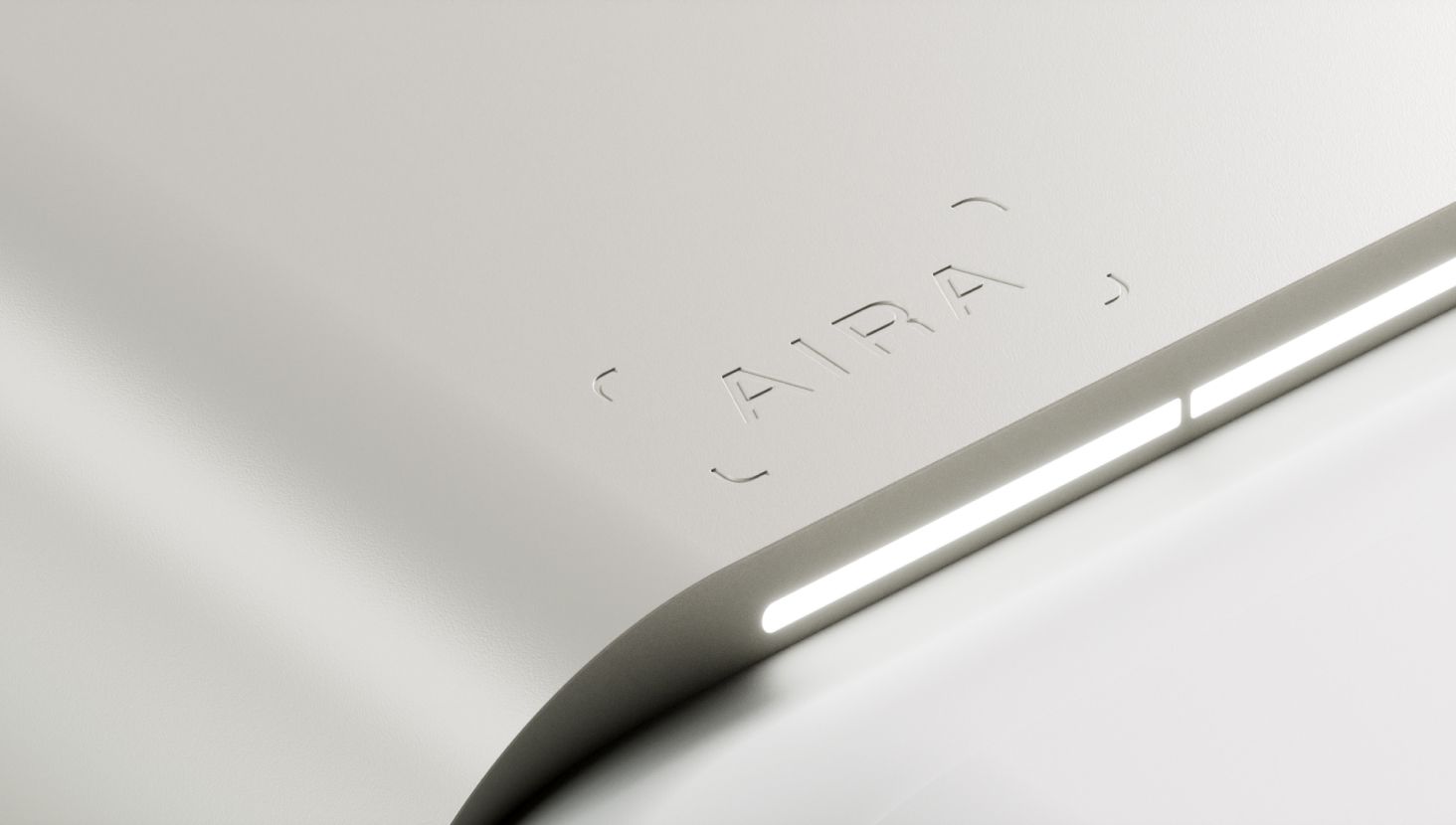 Aira heat pump industrial design and visual identity badge by Kurppa Hosk