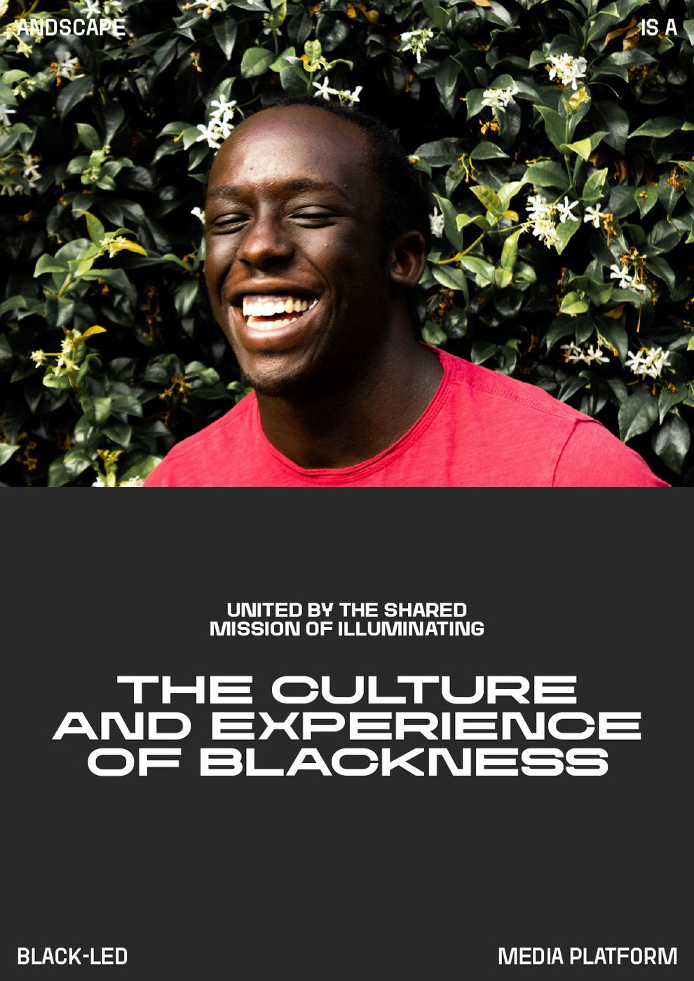 High-contrast vertical poster format showcasing Andscape typography design by TwoPoints.Net