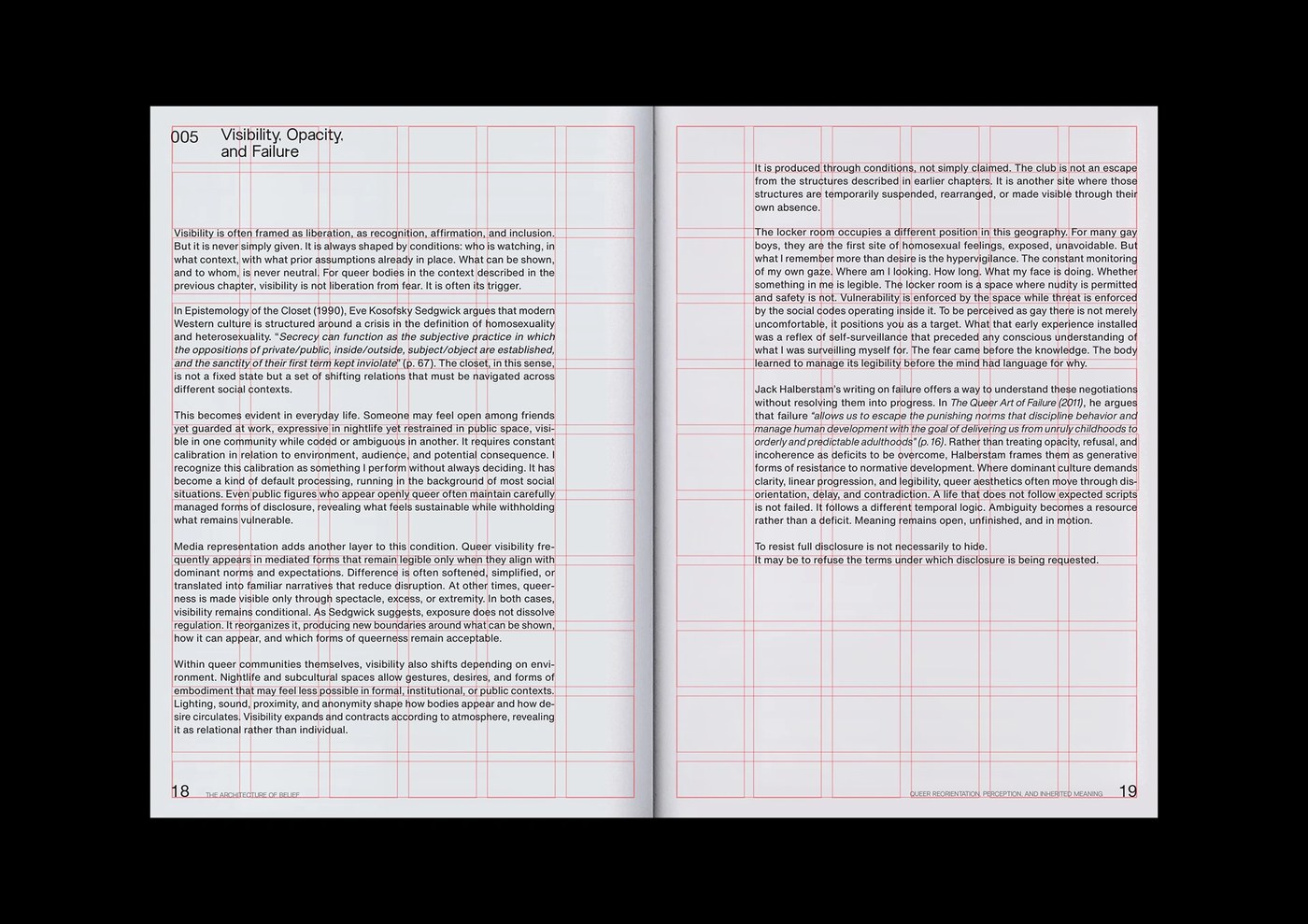 the architecture of belief publication ognjen gligorijevic typesetting and font details