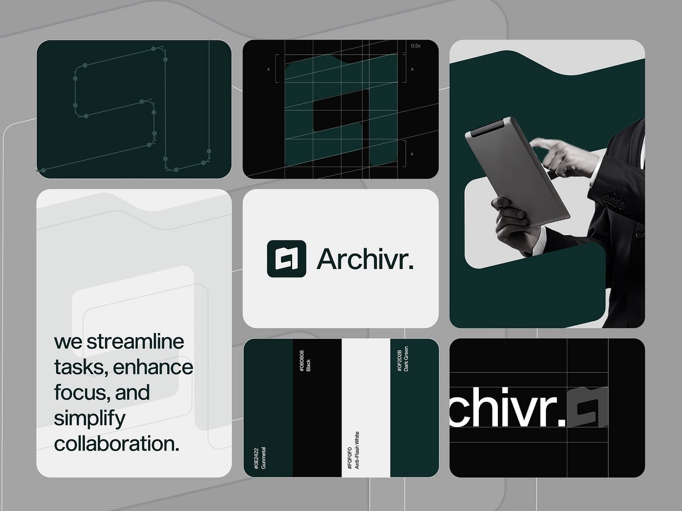Archivr: Branding Visual Identity Grid Layout Typography Archivr
