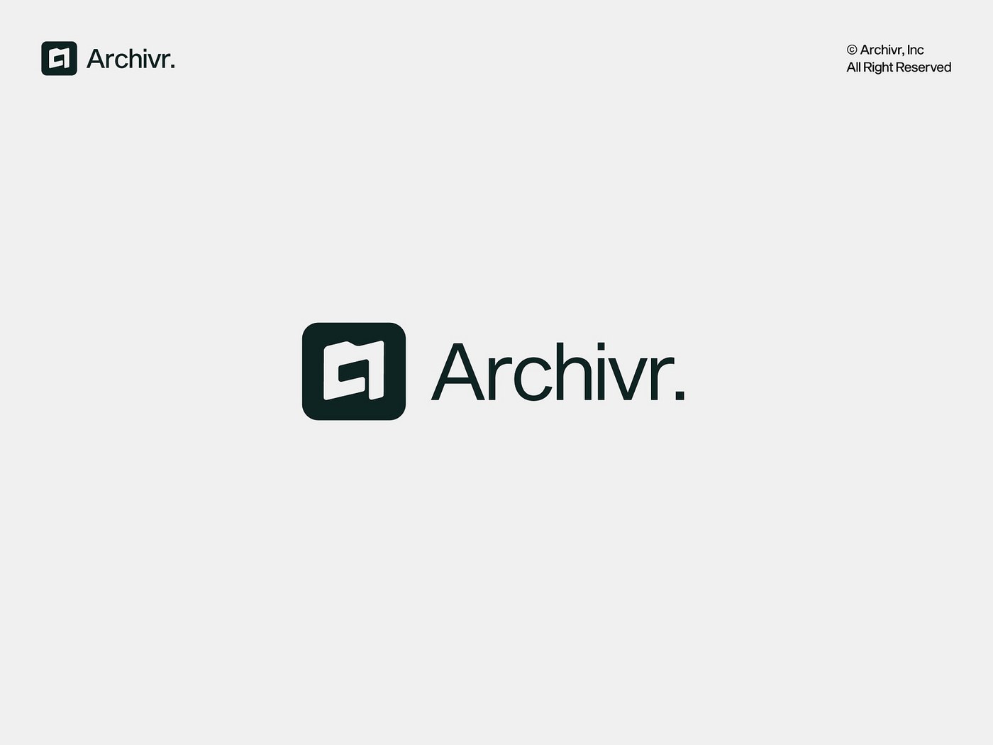 Archivr: Branding Visual Identity Grid Layout Typography Archivr