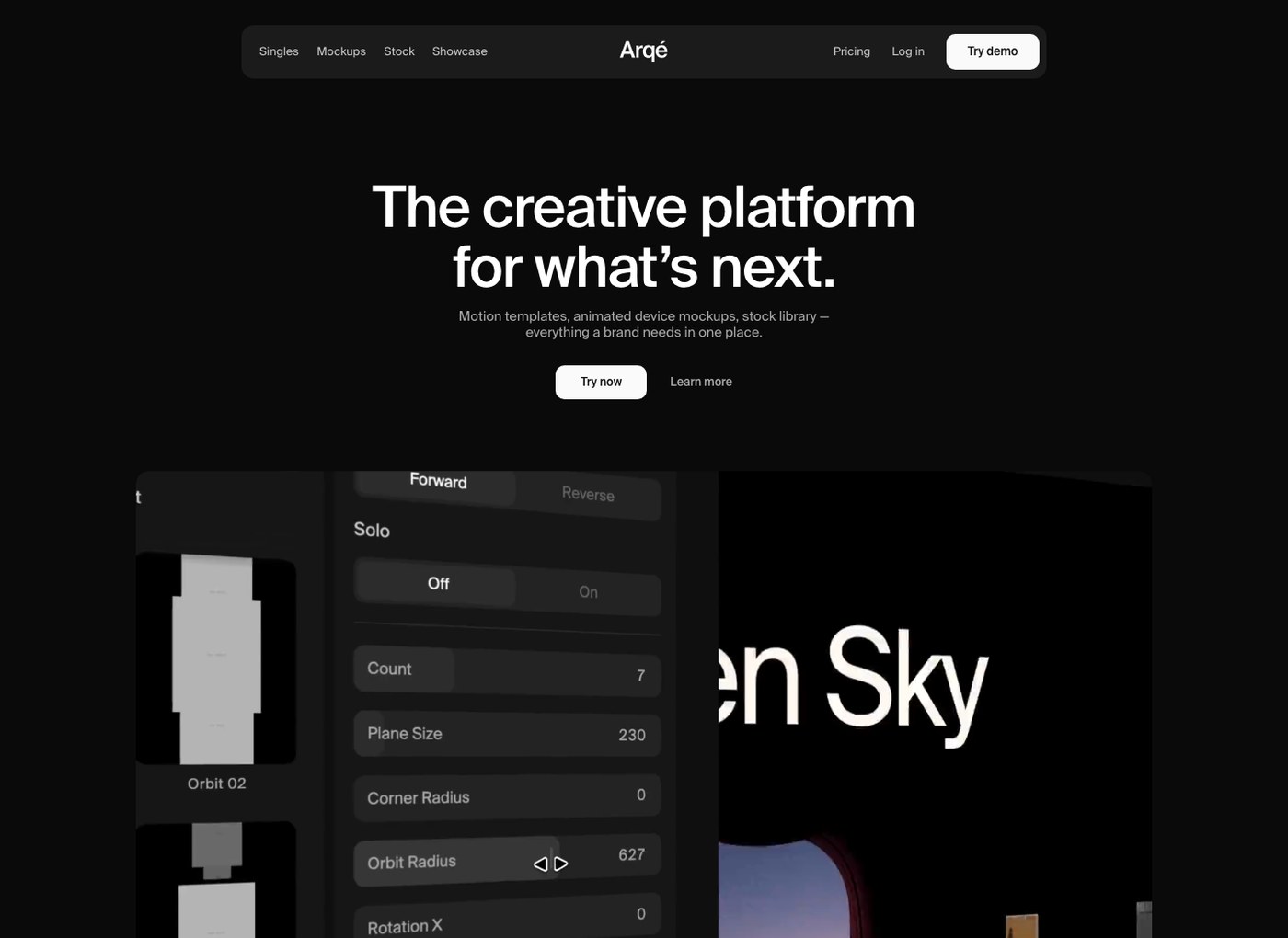 Arqé Motion Design Platform for Digital Brand Systems