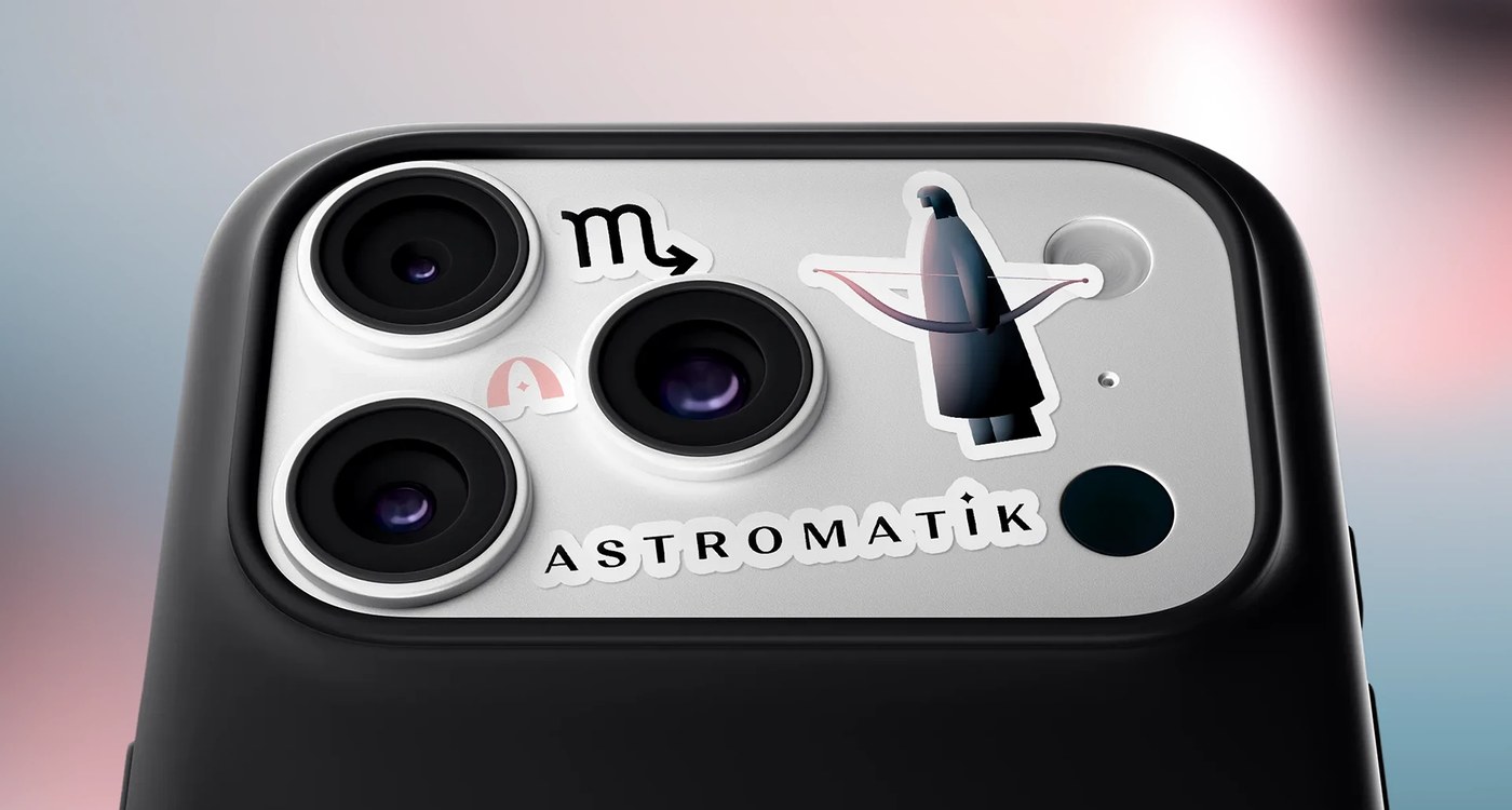 Astromatik app branding ux ui sencer b. yilmaz mobile application screens rendered on hardware mockup