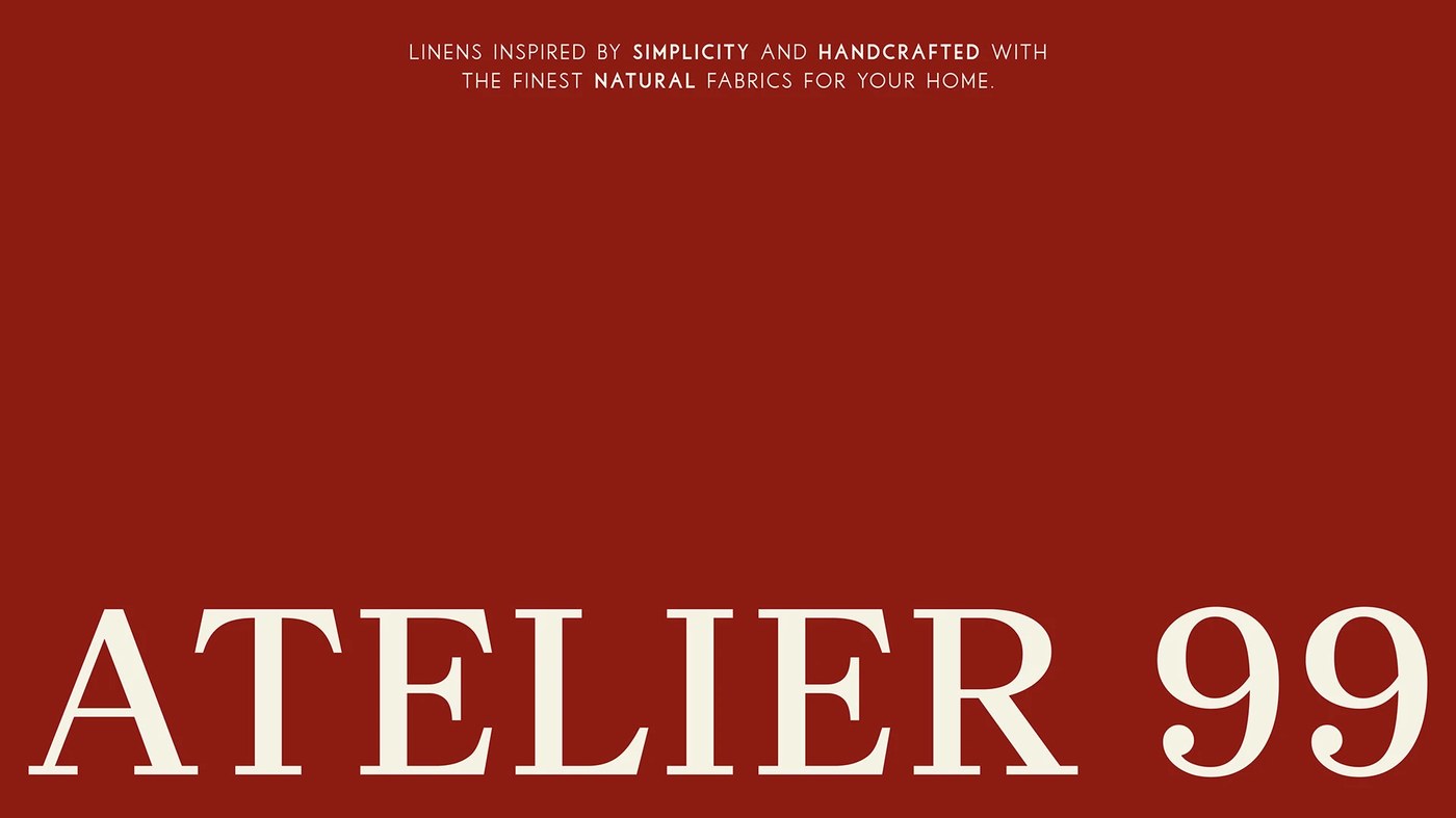Image 1: ATELIER 99 brand identity design logotype letterform anatomy by Tolgahan Çalışkan