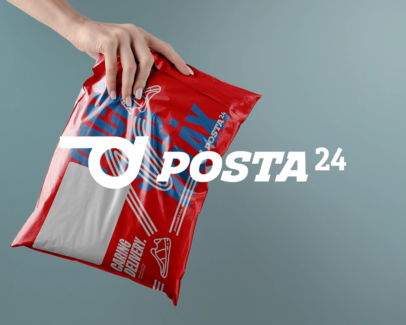 Posta24 courier brand identity by Molnar Peter