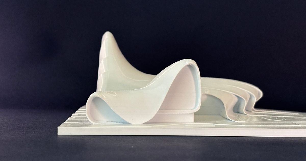 Heydar Aliyev Center 3D printed model by Adrian Martinez
