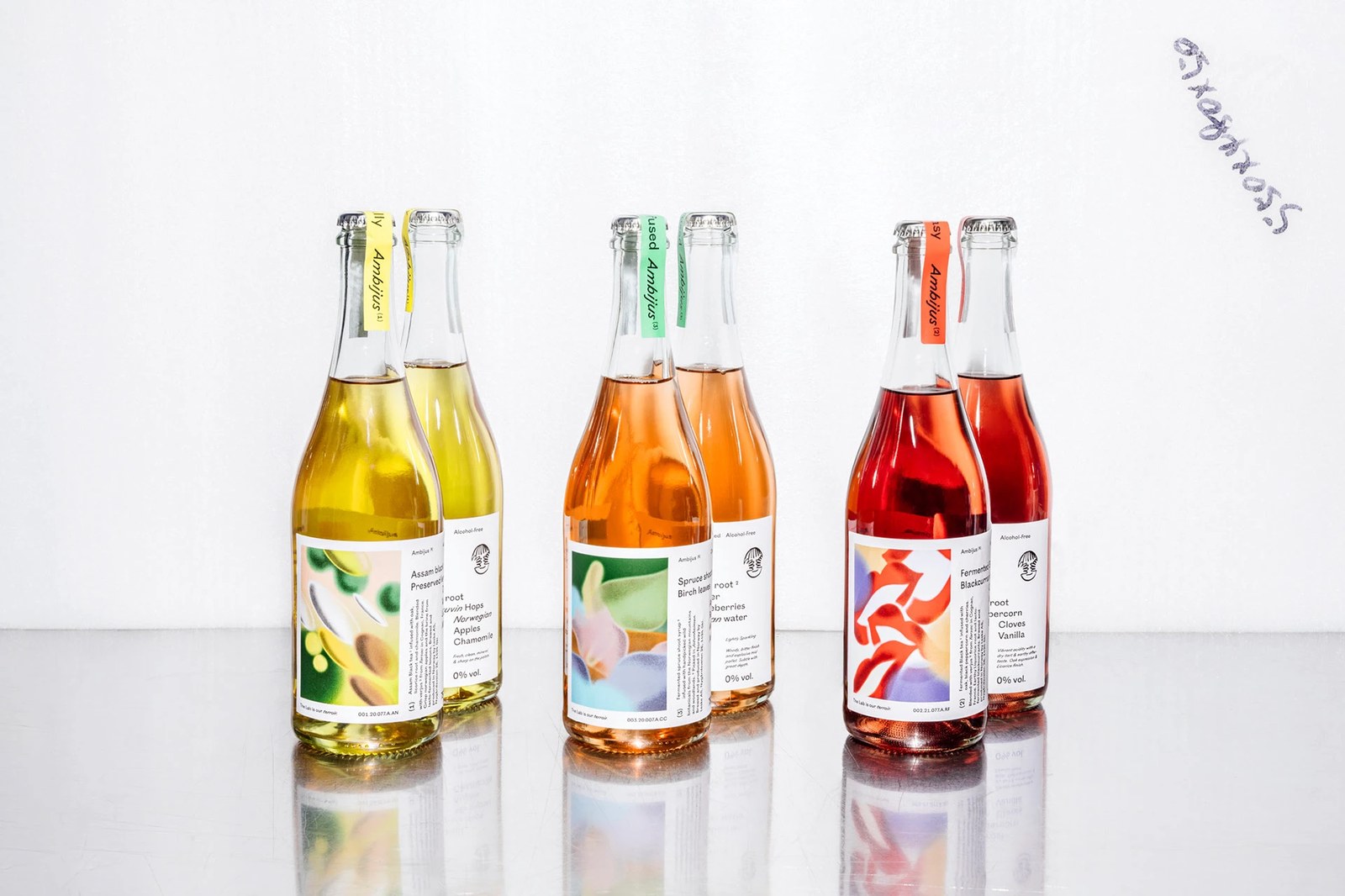 Ambijus non-alcoholic fermented beverage packaging design system by OlssønBarbieri — best of the week