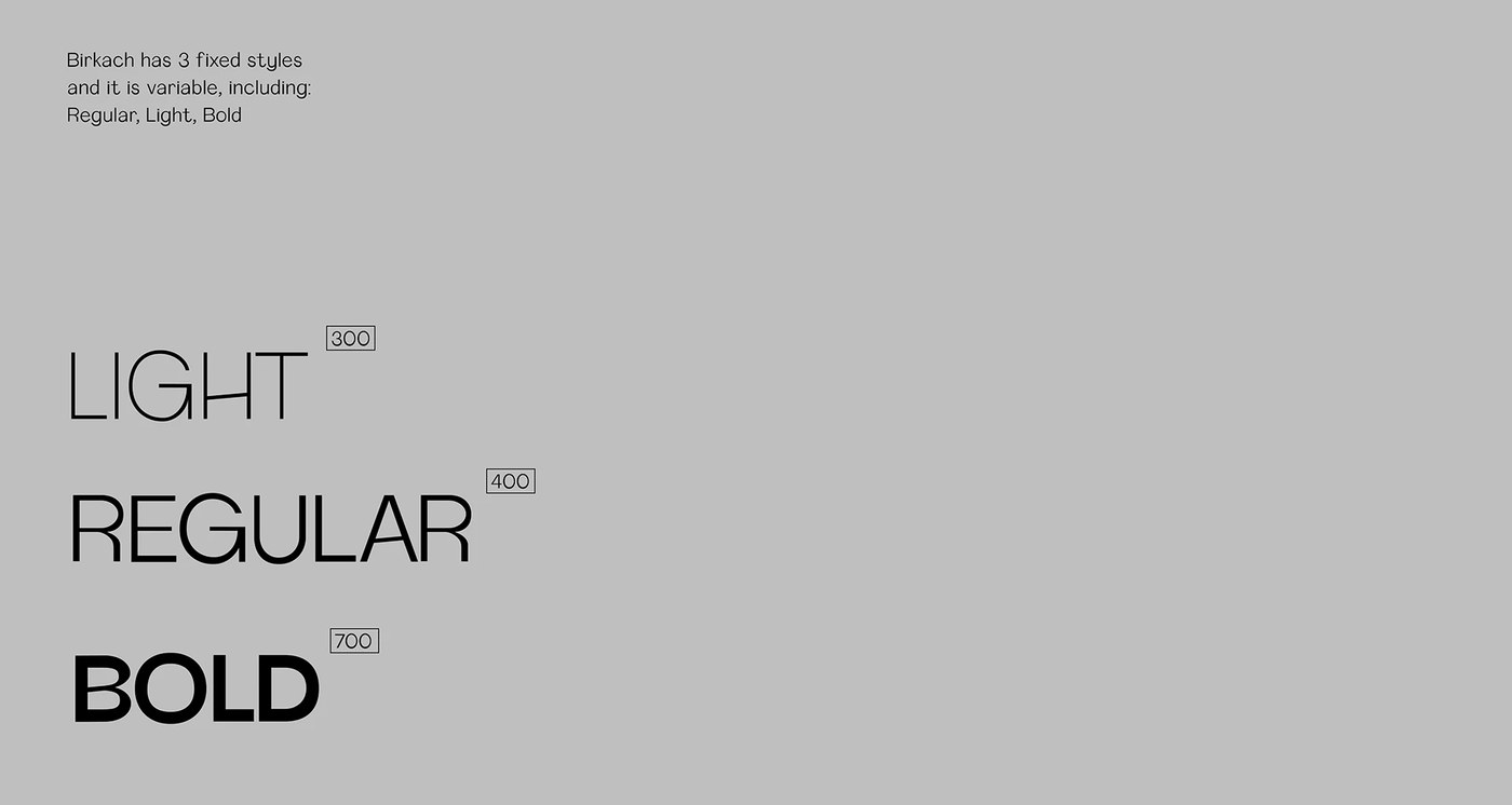 Birkach typeface specimen blanka burgundi character set visual details