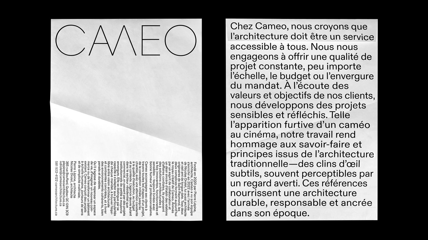 Brand Identity: CAMEO by Paprika Design