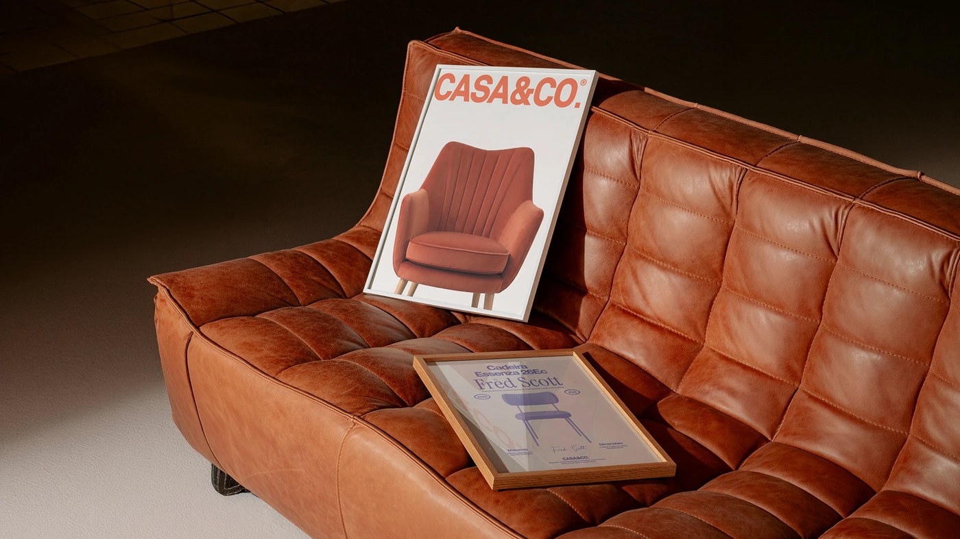 Brand identity spatial furniture interior and architectural layout for CASA&CO. by Estúdio Lippi