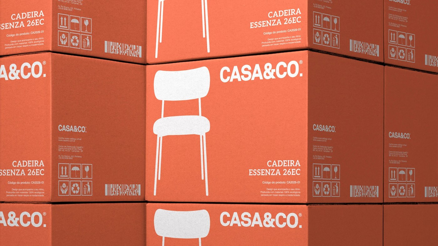 Brand identity sustainable timber furniture piece in natural light for CASA&CO. by Estúdio Lippi