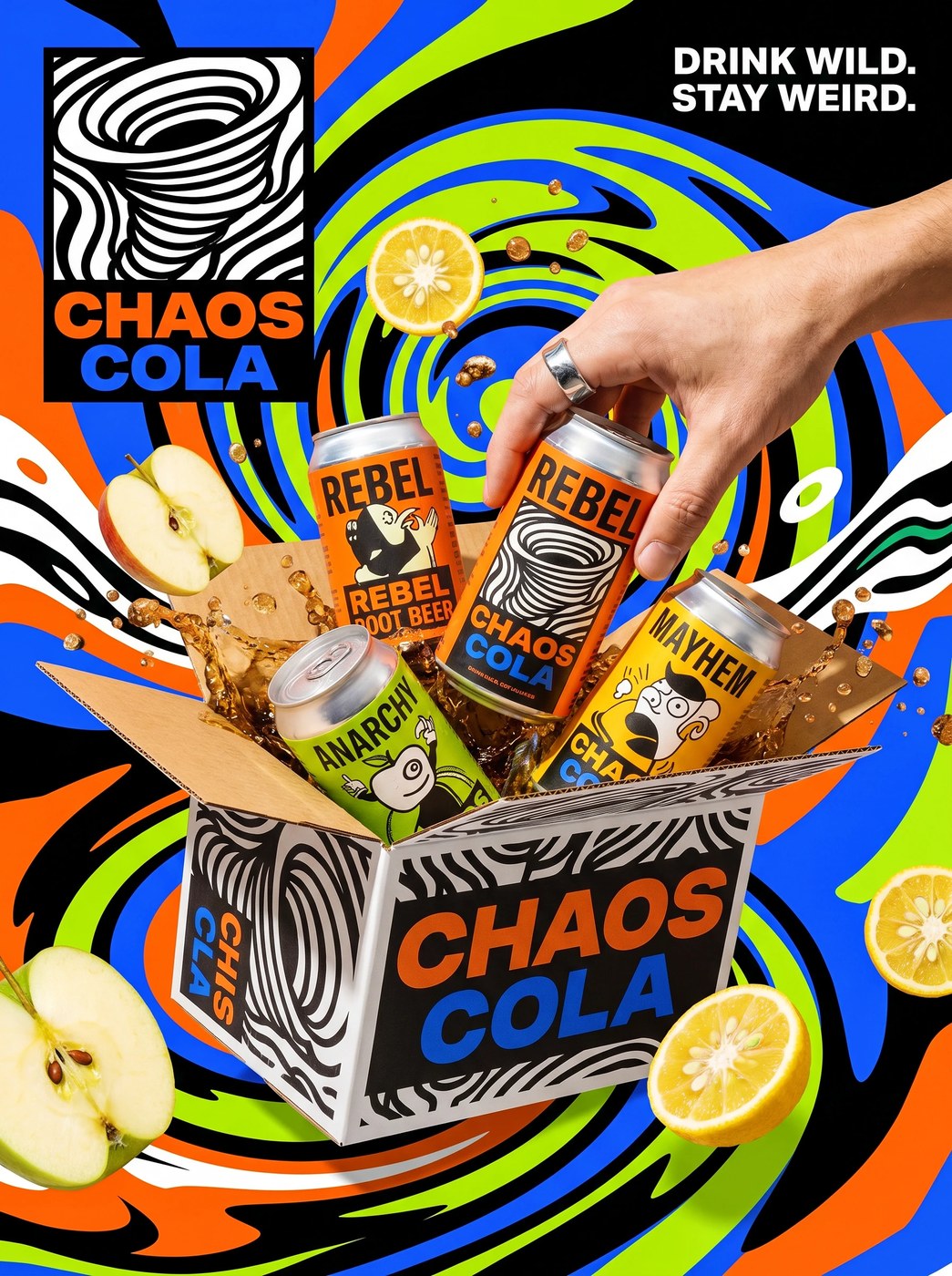 Packaging Design: Chaos Cola by Up-Brands