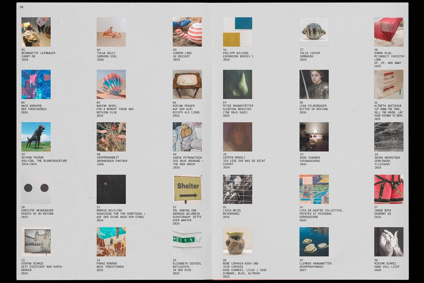 Digital layouts and publication spread illustrating the editorial design